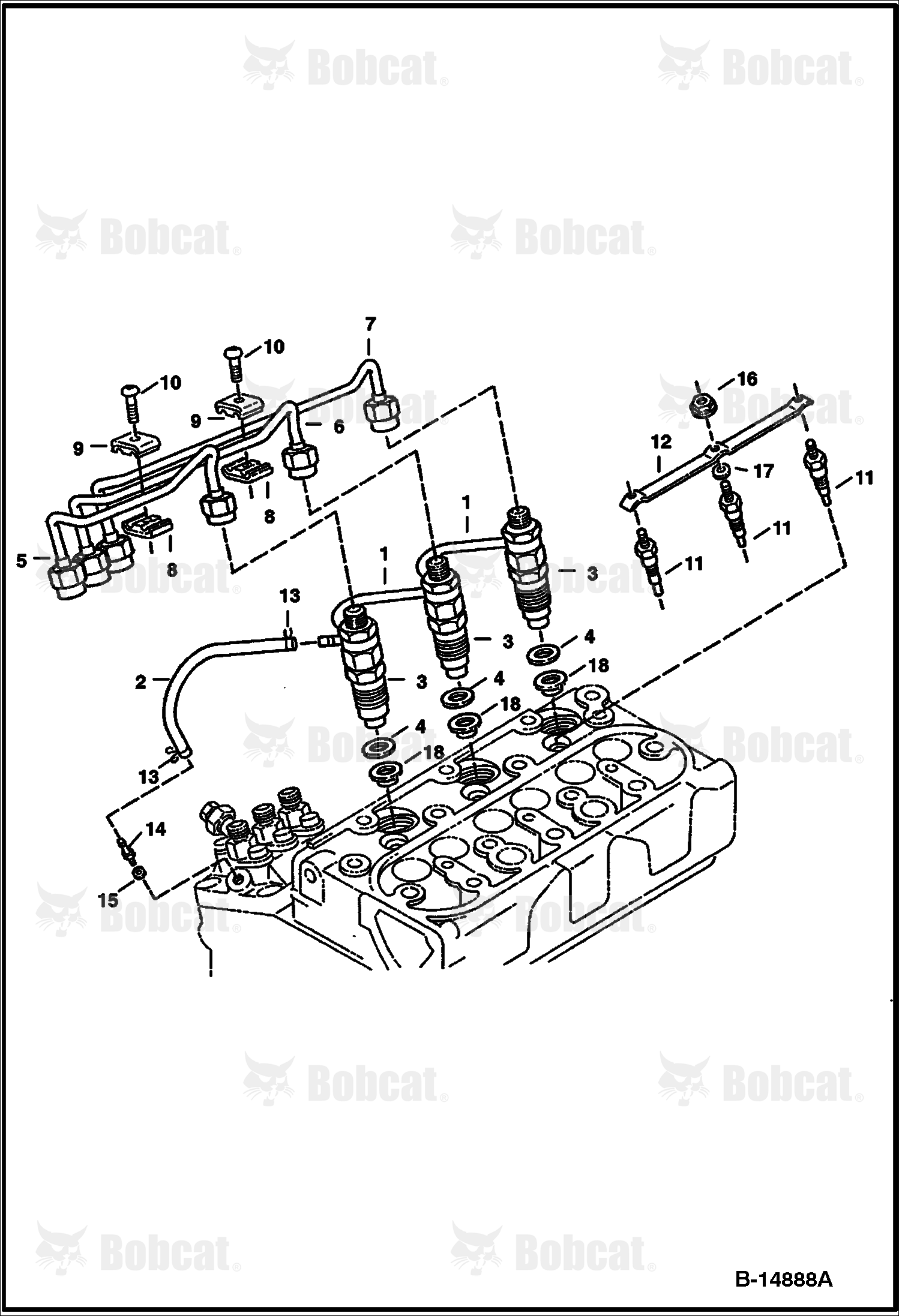 Injector Nozzles (Kubota D722-E2B-BC-3) (Tier II Replacement)