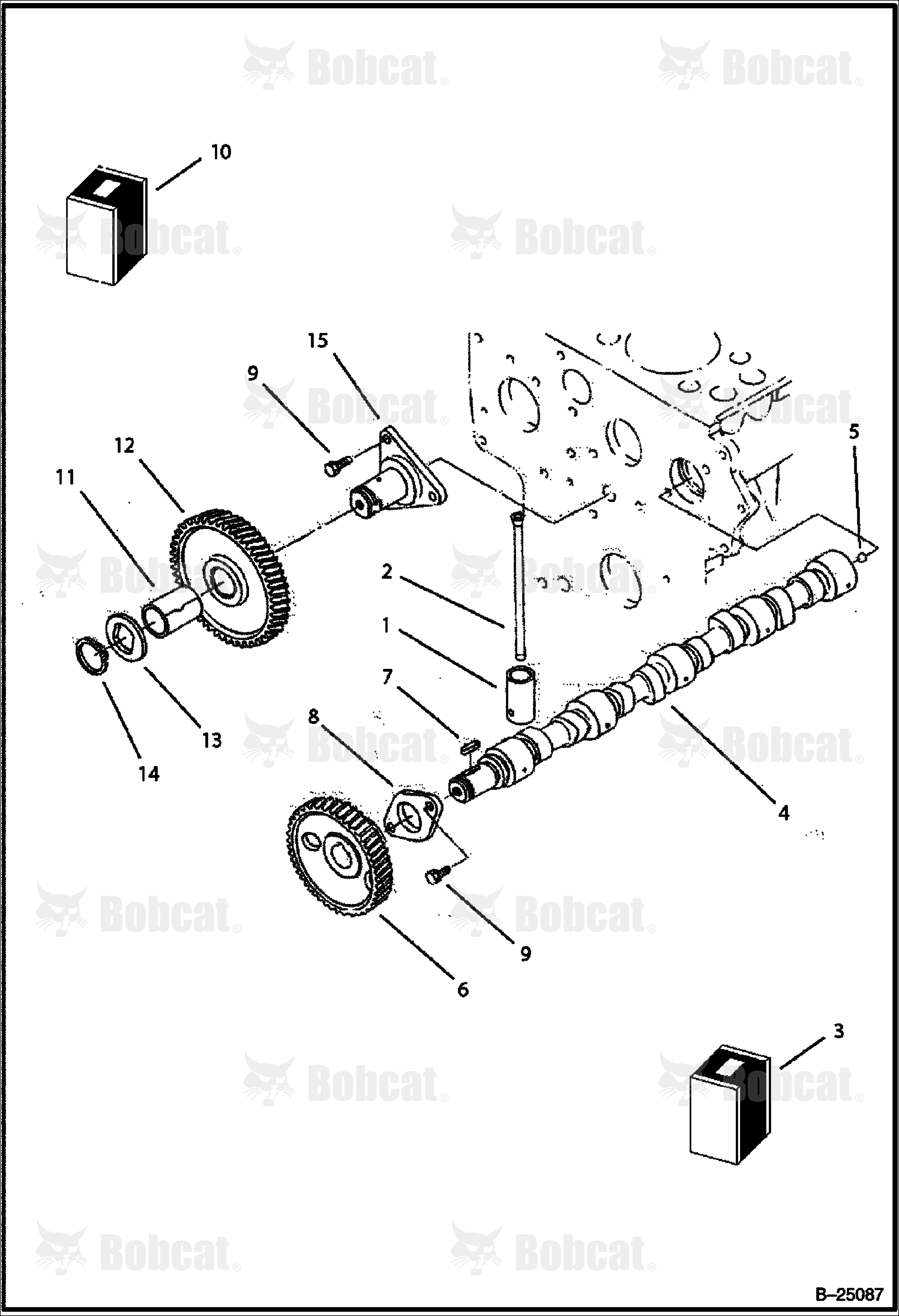 Camshaft & Idle Gear Shaft (Tier II) 573211001 & Above