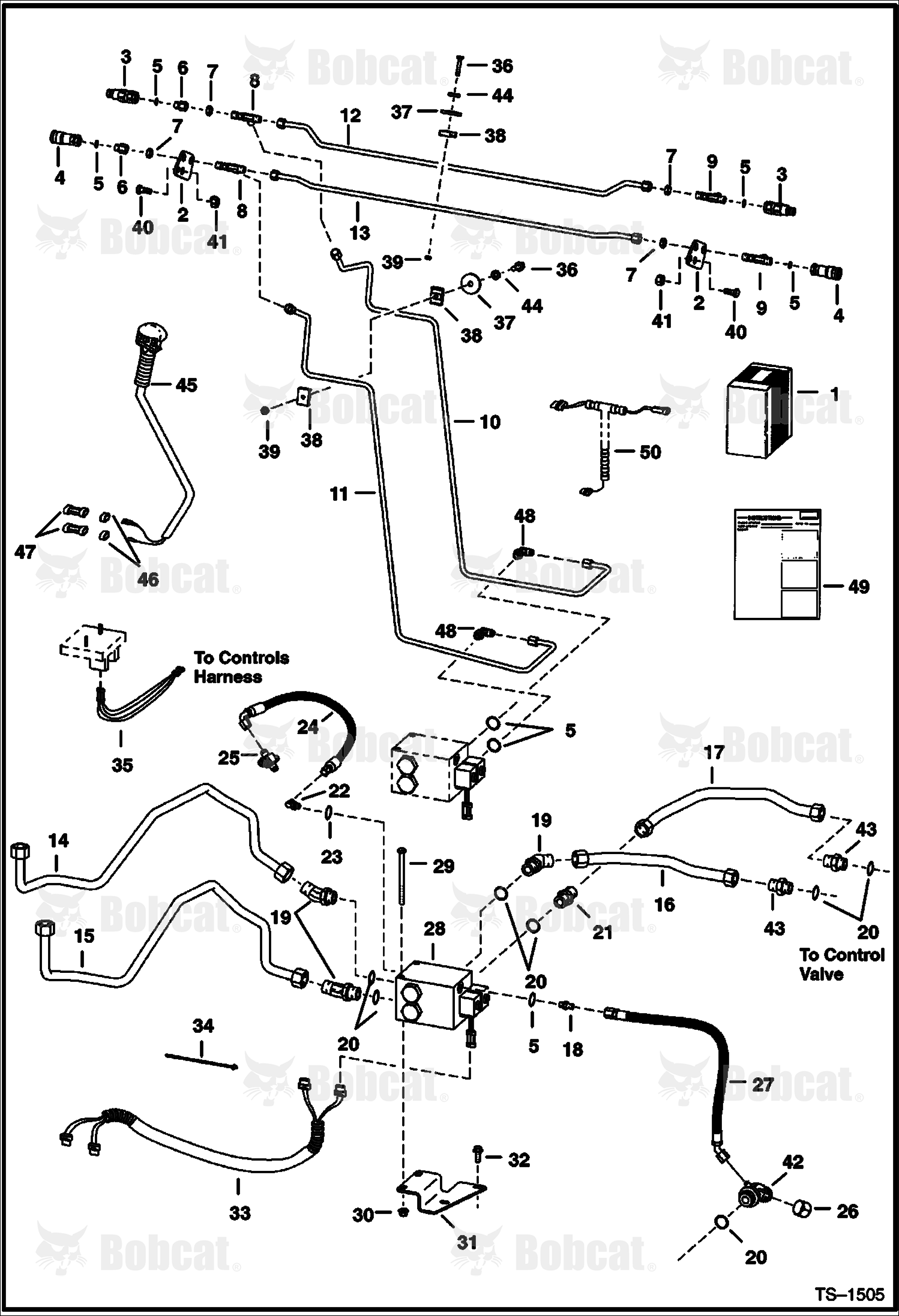 Rear Auxiliary (W/FF Couplers)  509640660 & Above, 509616542 - 509634999