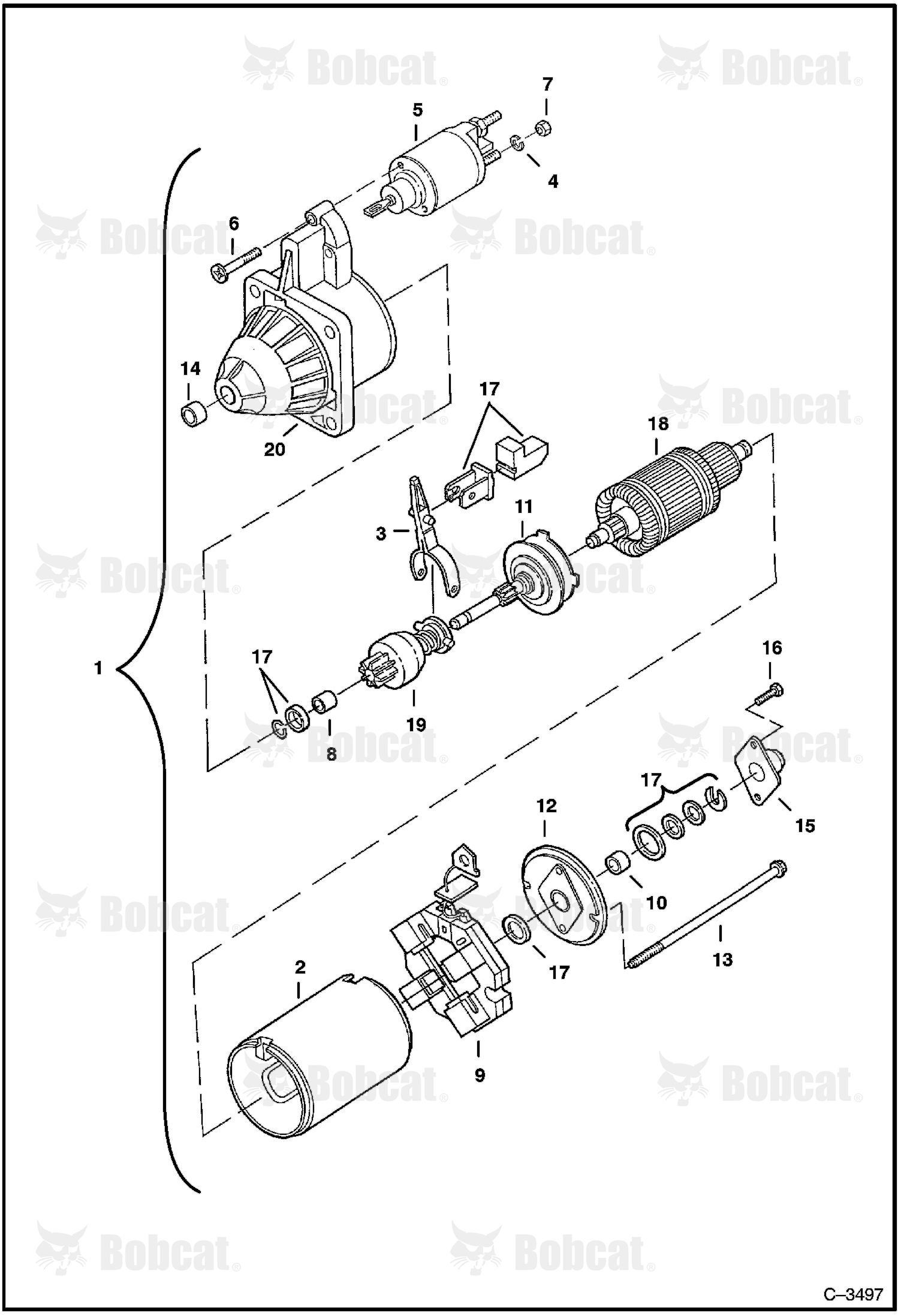 Starter (Bosch #0-001-108-158)