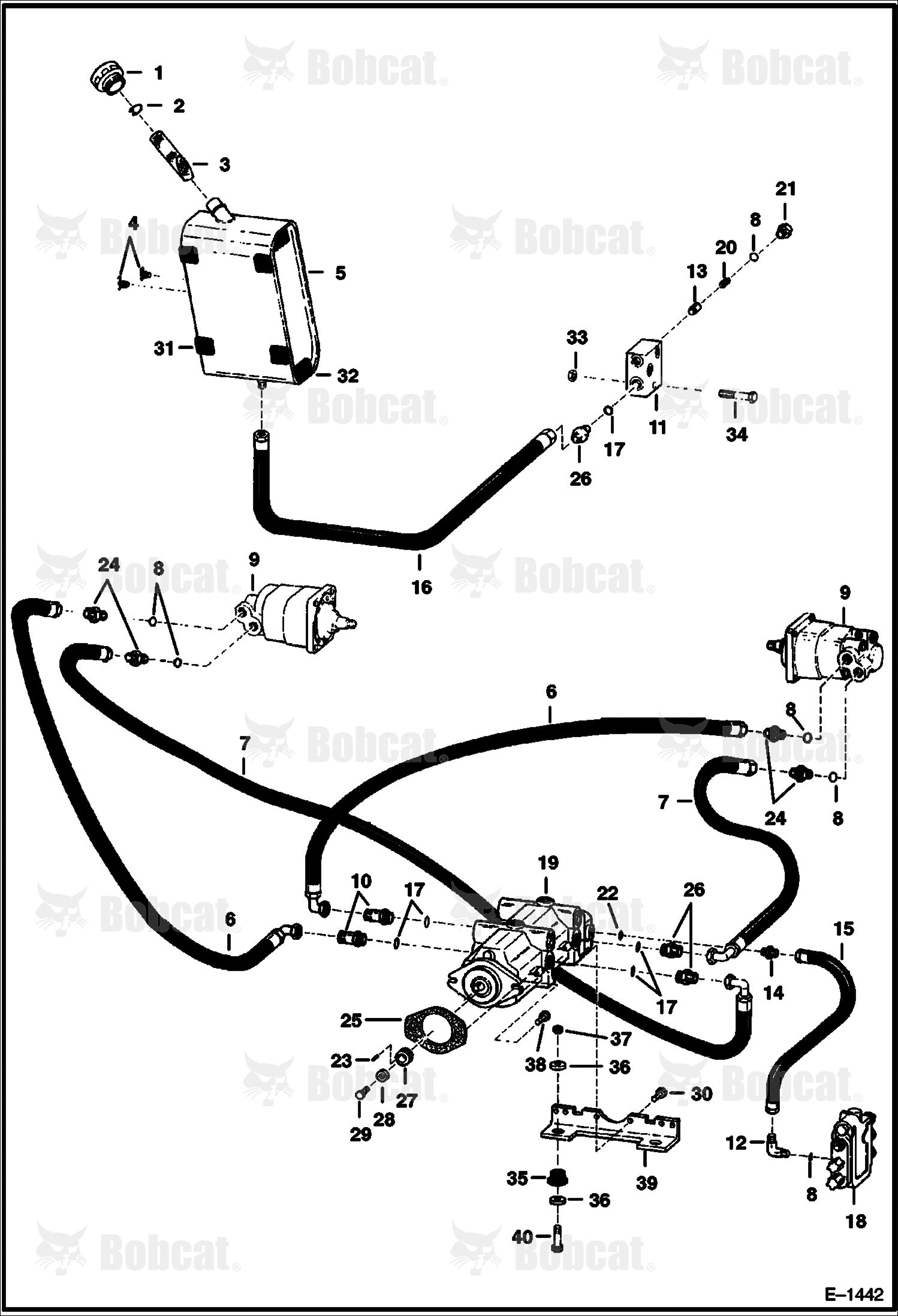 Hydrostatic Circuitry 501012001 - 501012999