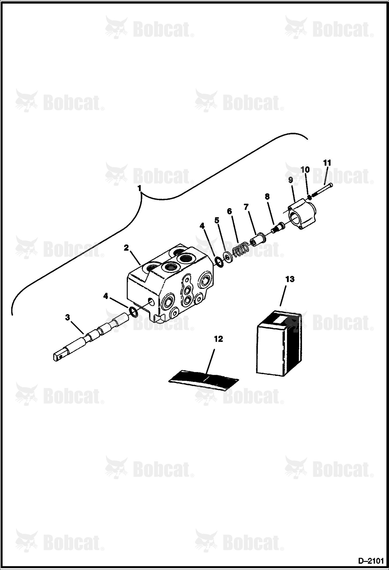 Inlet Valve Section (R.H. Travel)
