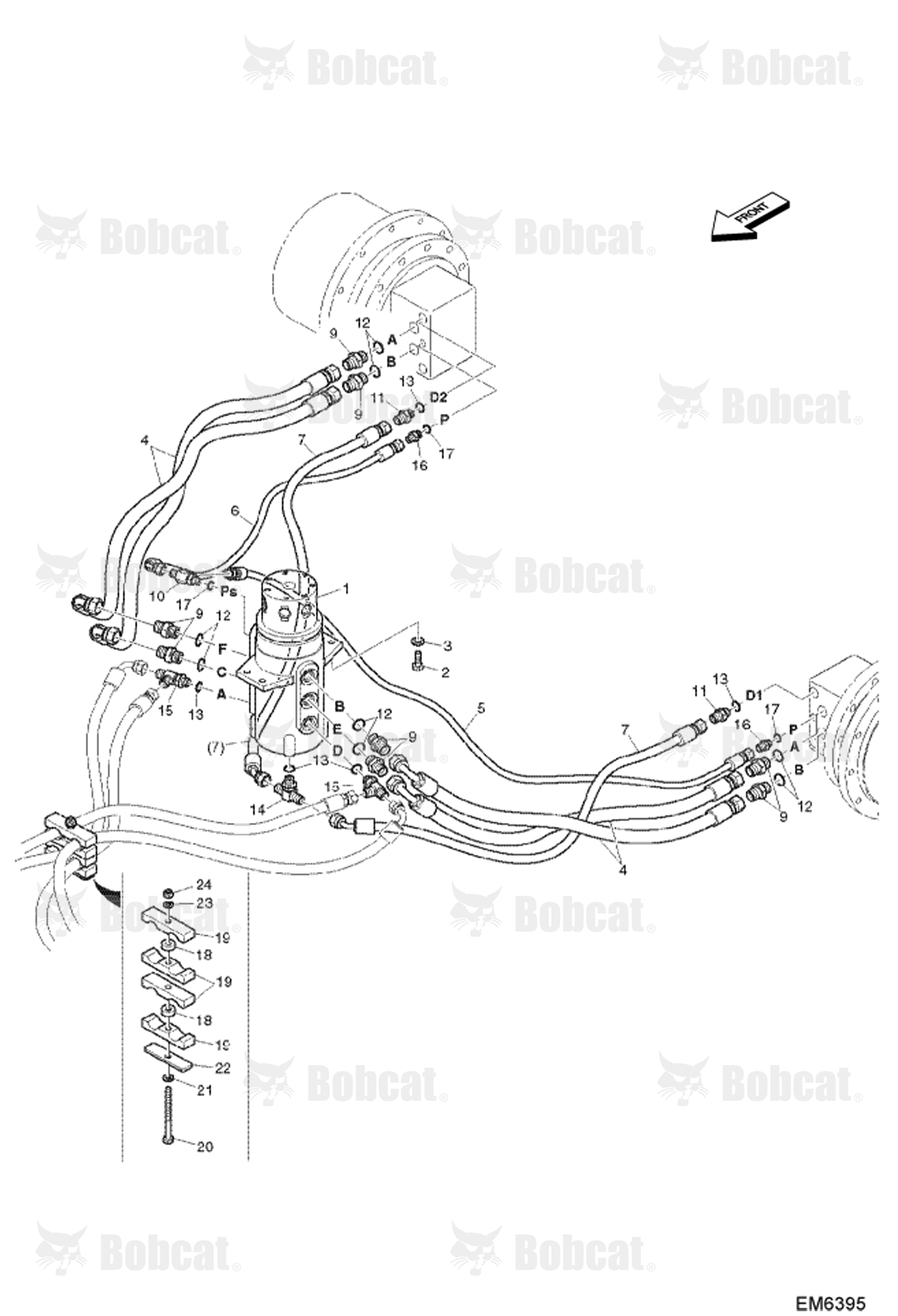Hydraulic Circuitry (Lower) (Drive)