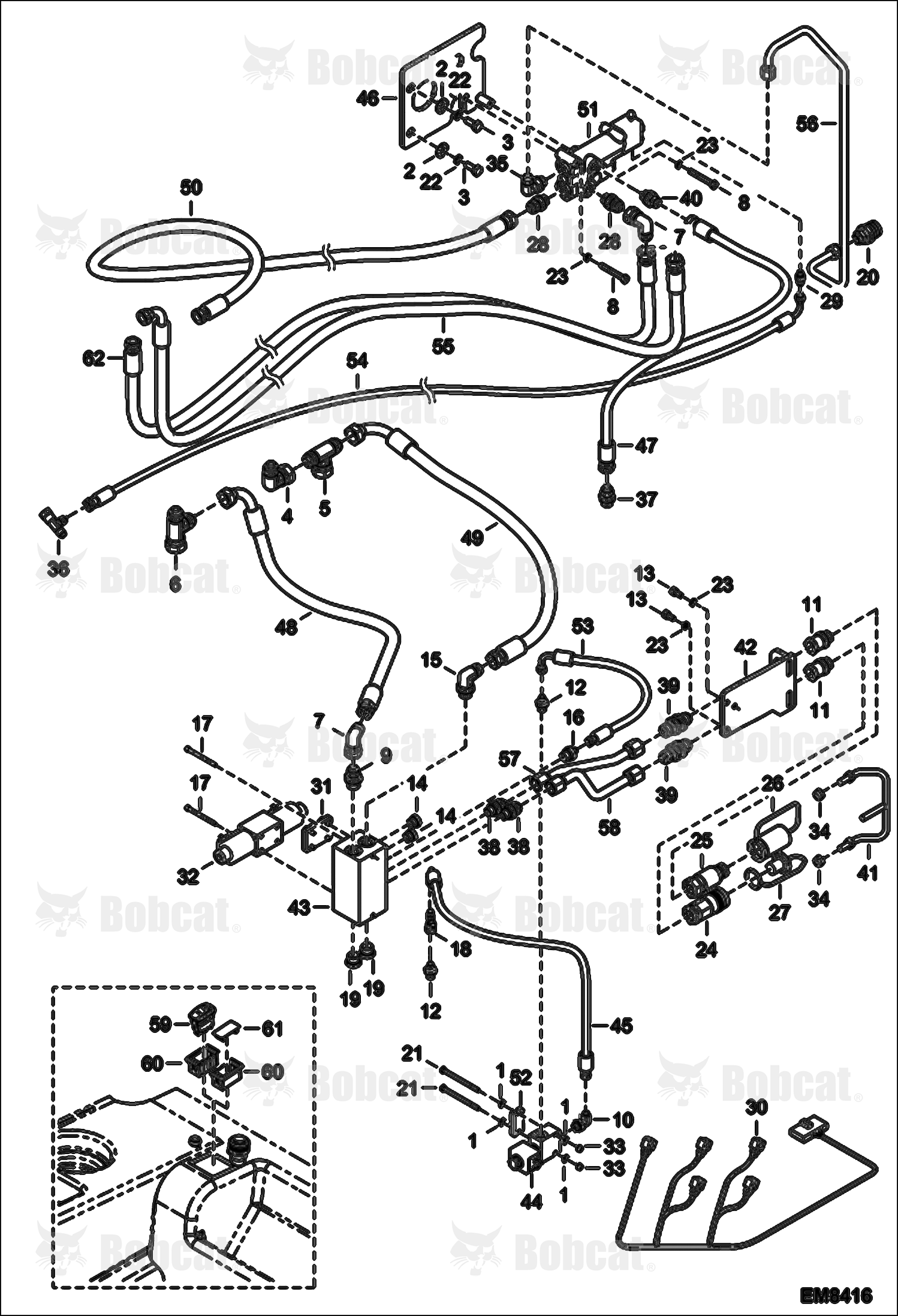 Rear Auxiliary Hydraulics & Trailer Brake A8HD11001 - A8HD14999, A8GW11001 - A8GW14999, A8GT11001 - A8GT14999