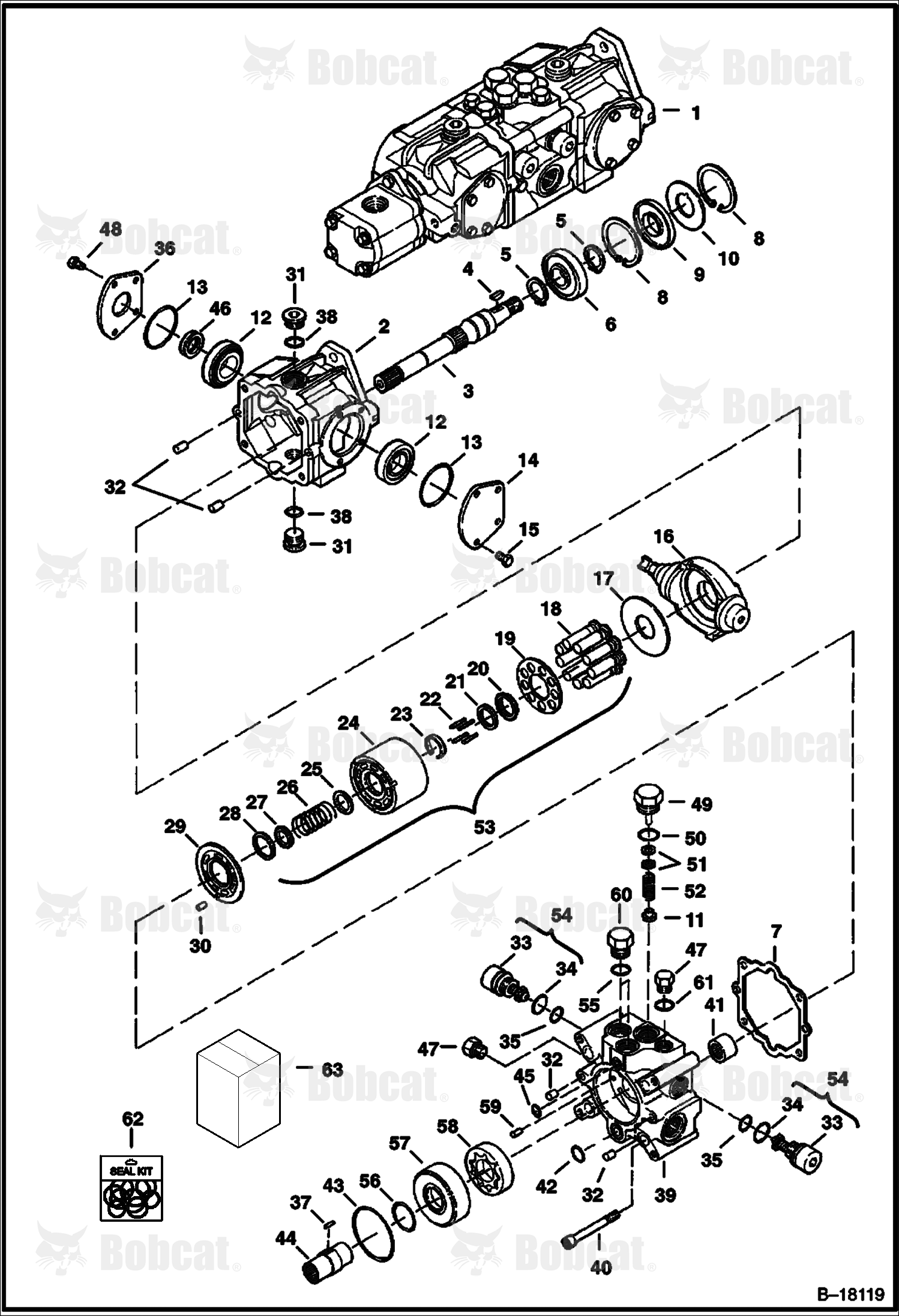 Hydrostatic Pump (Left Half)