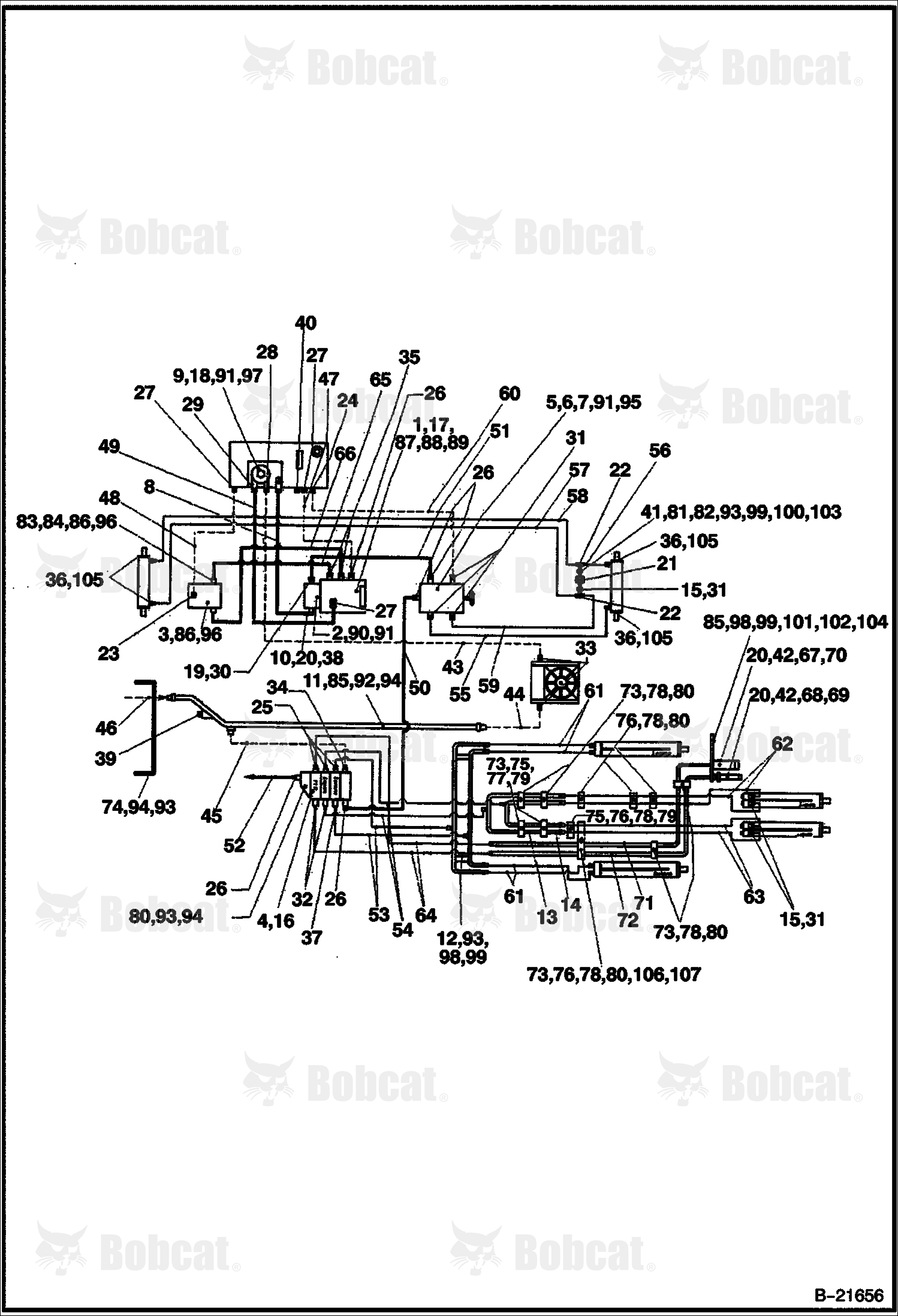 Hydraulic Circuitry  571711001 - 571711038