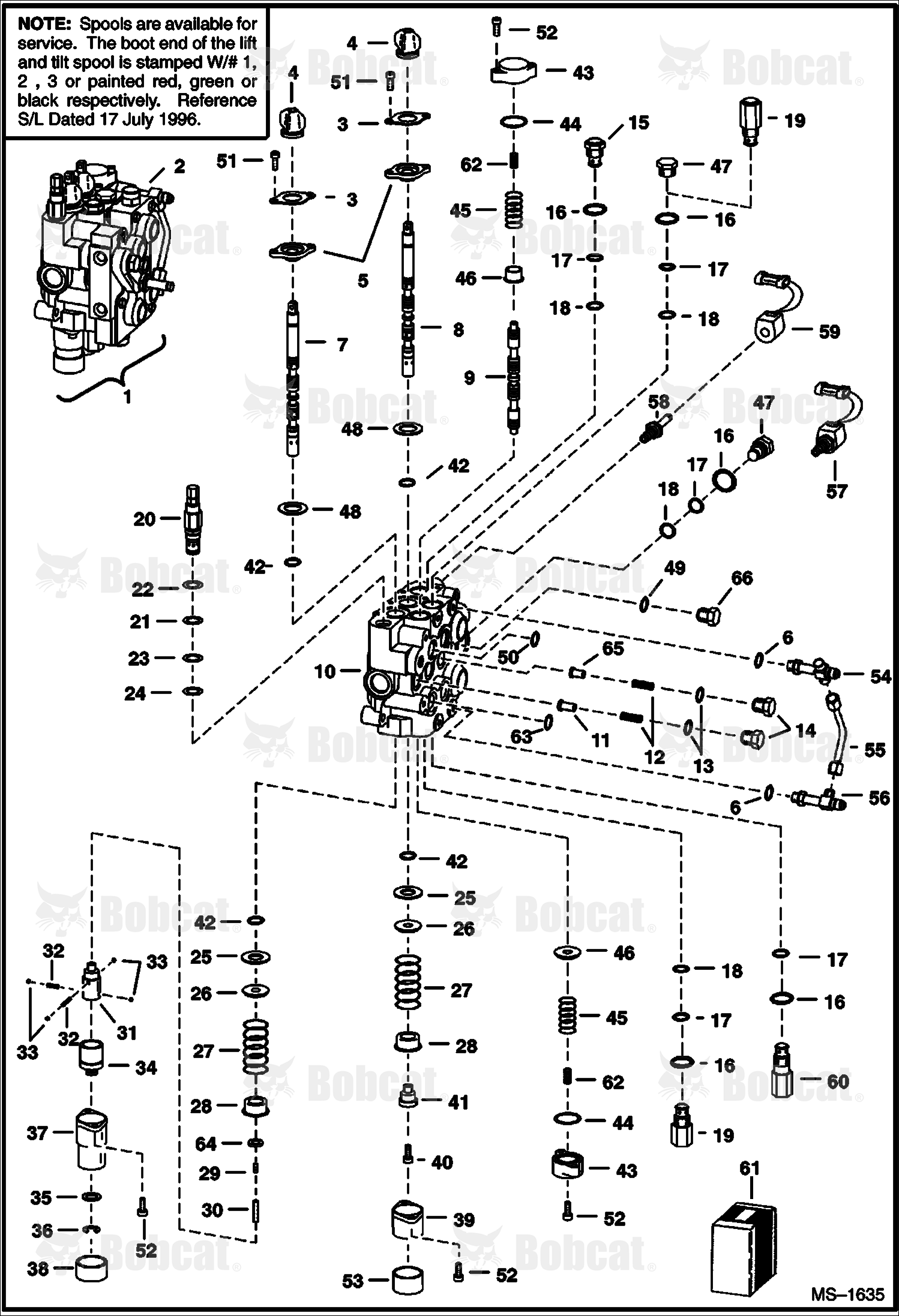 Hydraulic Control Valve (Std. Flow) (W/ BICS Control Valve) 514428656 & Above, 514525337 & Above