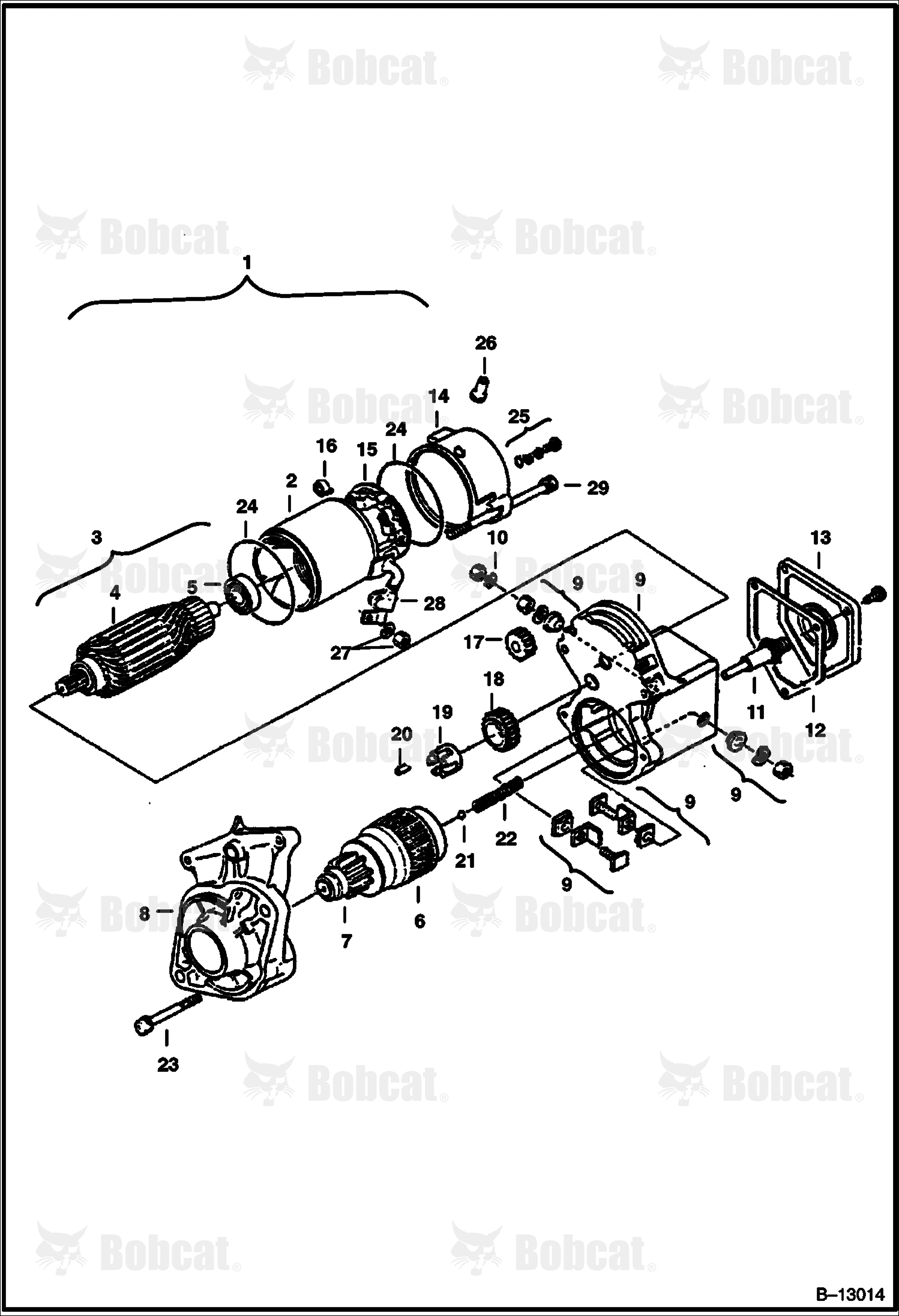 Starter (Kubota) (15461-63011)
