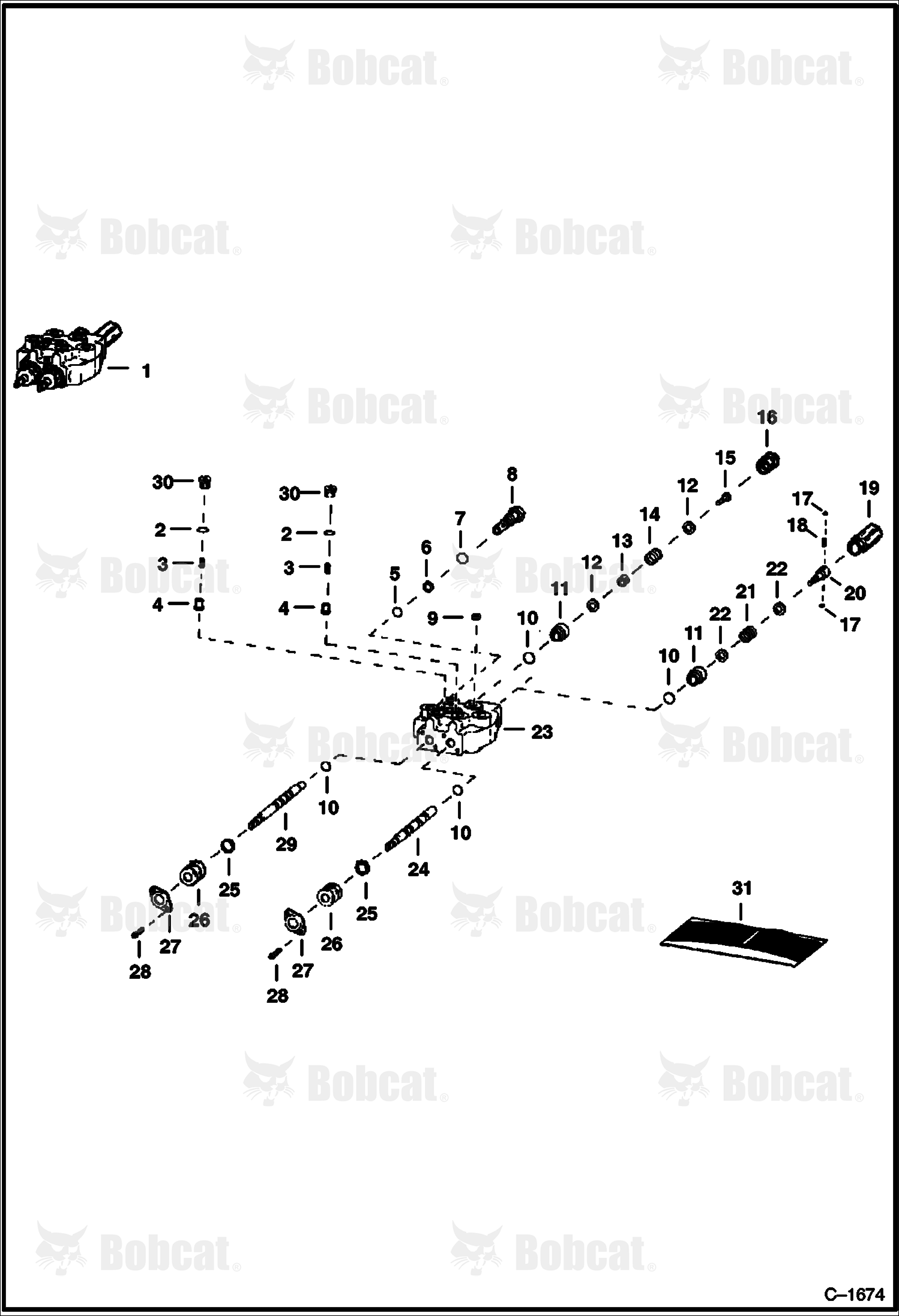 Hydraulic Control Valve (Cessna-S/N 5111 & Above)