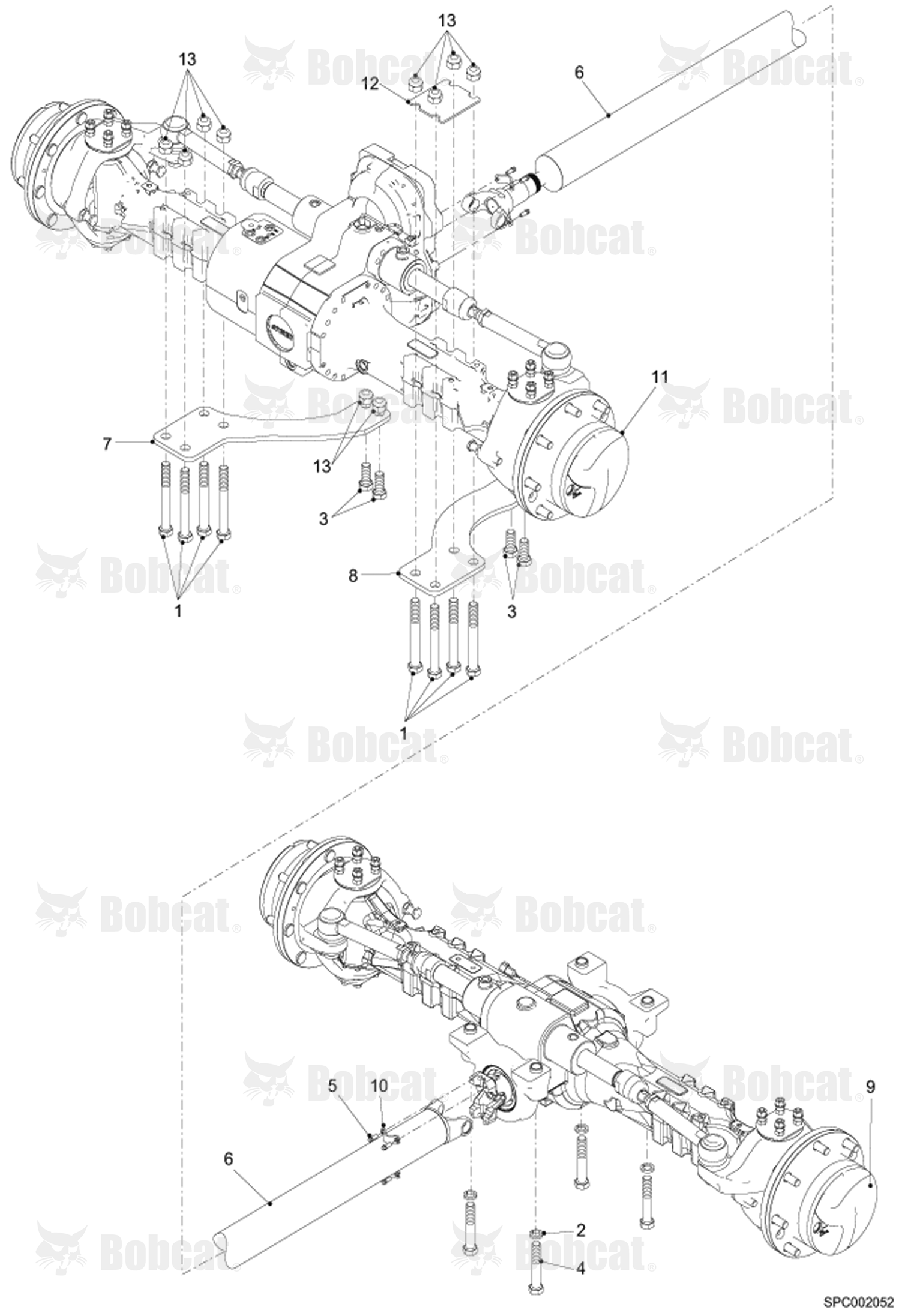 Axle Installation  367612001 - 367612500, 367712001 - 367712500