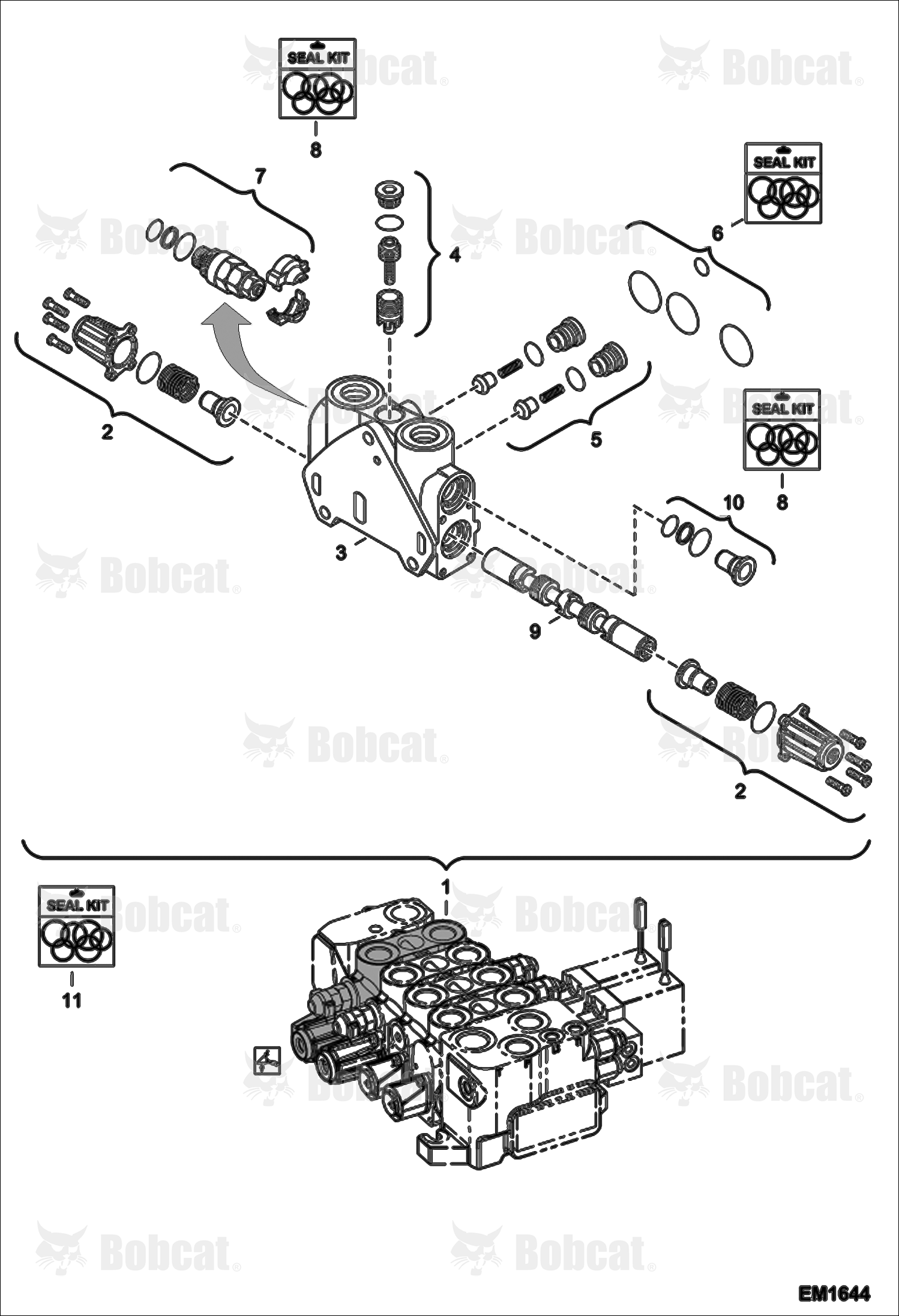 Hydraulic Control Valve (Lift Section)
