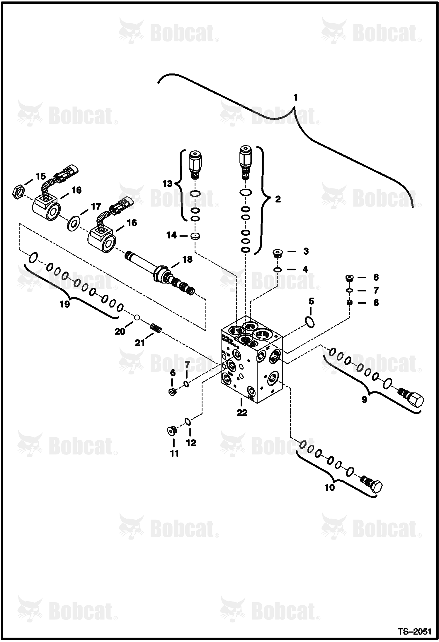 Power BOB-TACH (Valve Assembly) 518911001 - 518913028, 516811001 - 516811999, 517511001 - 517511999