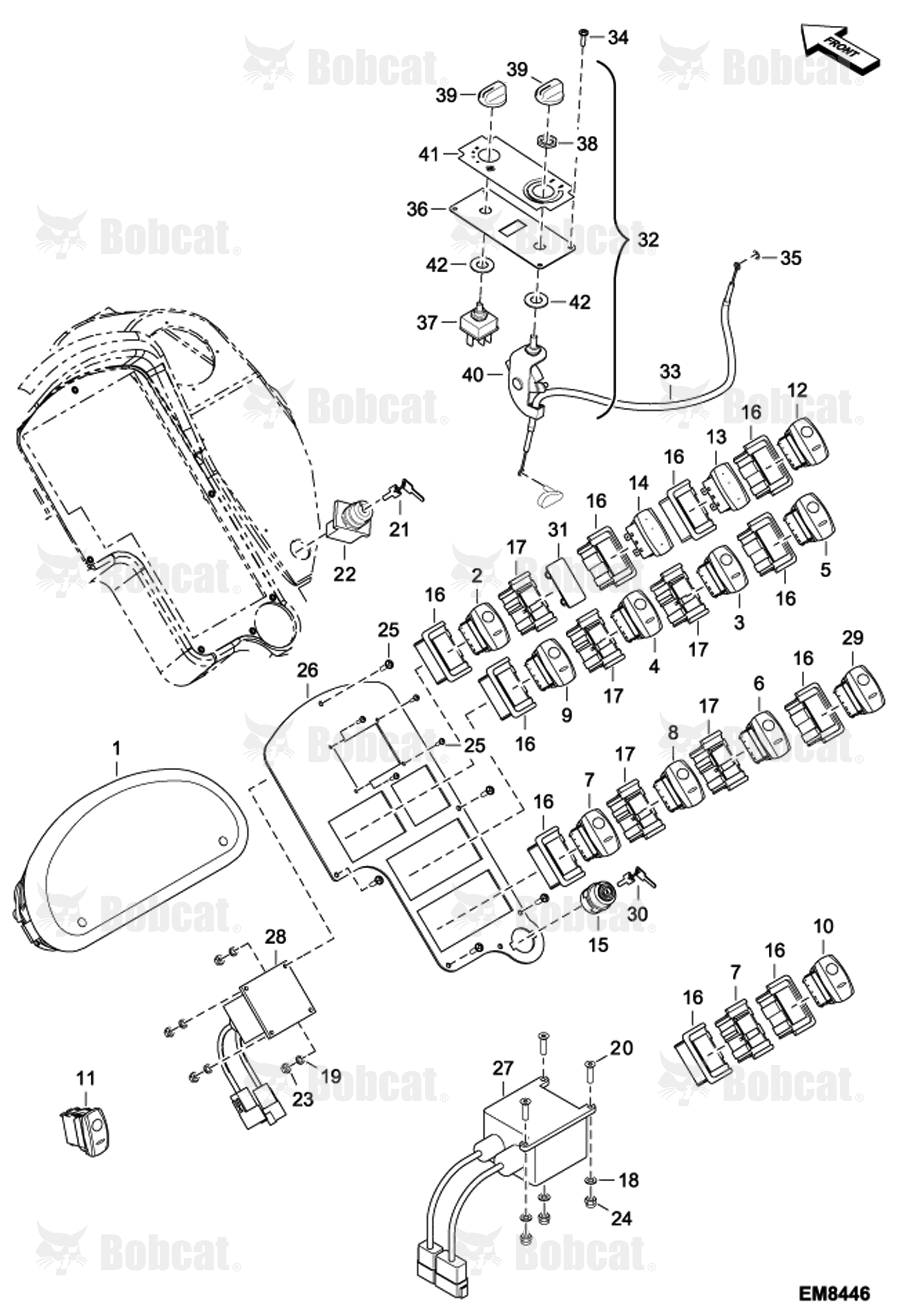 Instrument Panel A8GA15000 & Above, A8GB15000 & Above