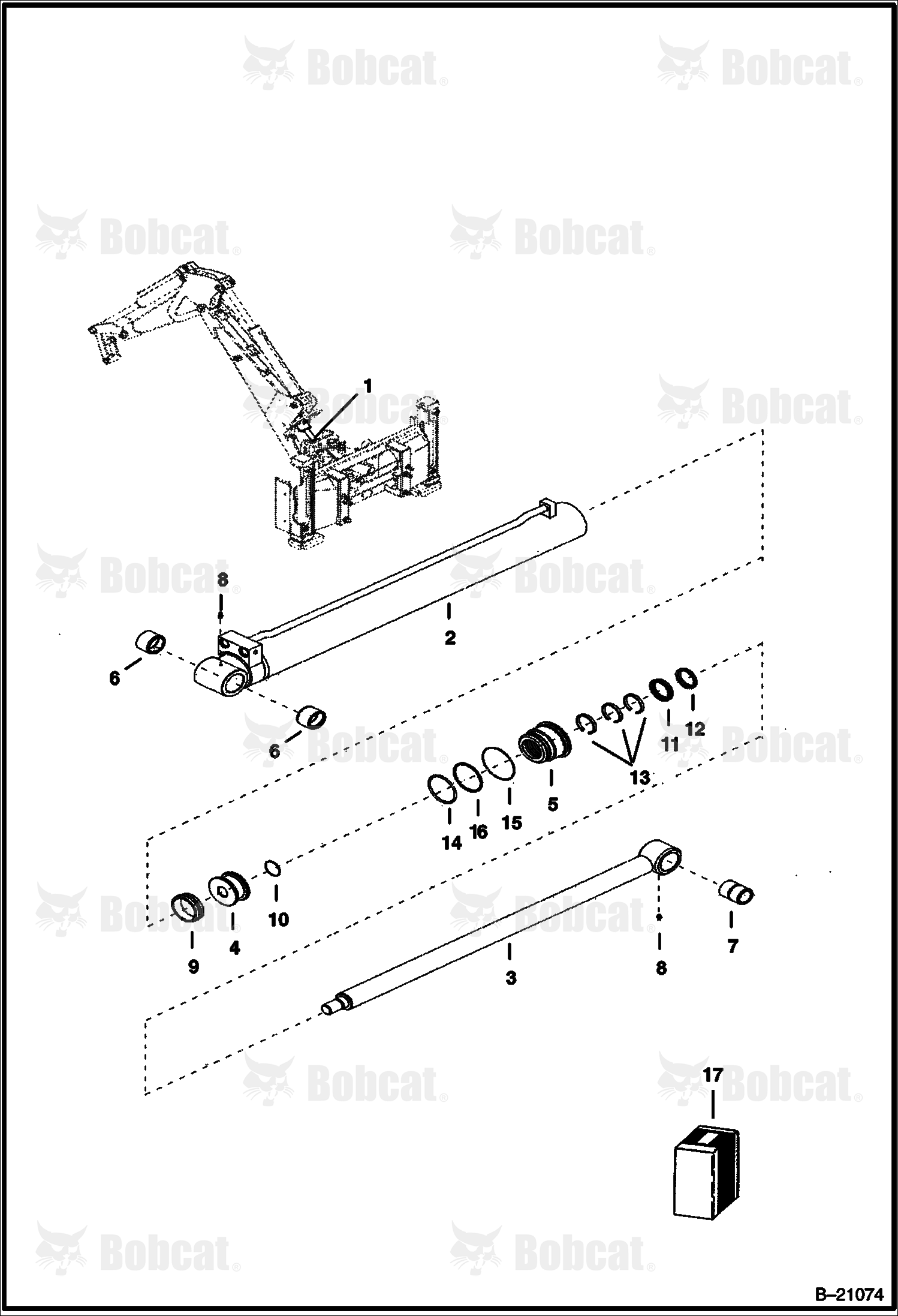 Boom Cylinder (B250)  570311001 - 570311054