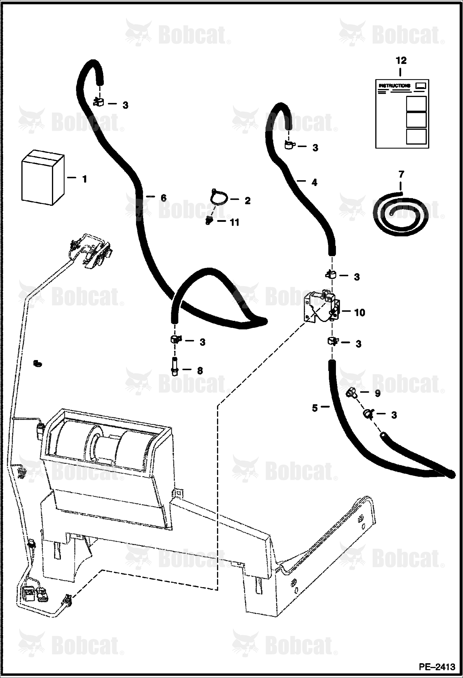Heater & A/C (Heater Plumbing Kit) (For Barbed Heater Valve)