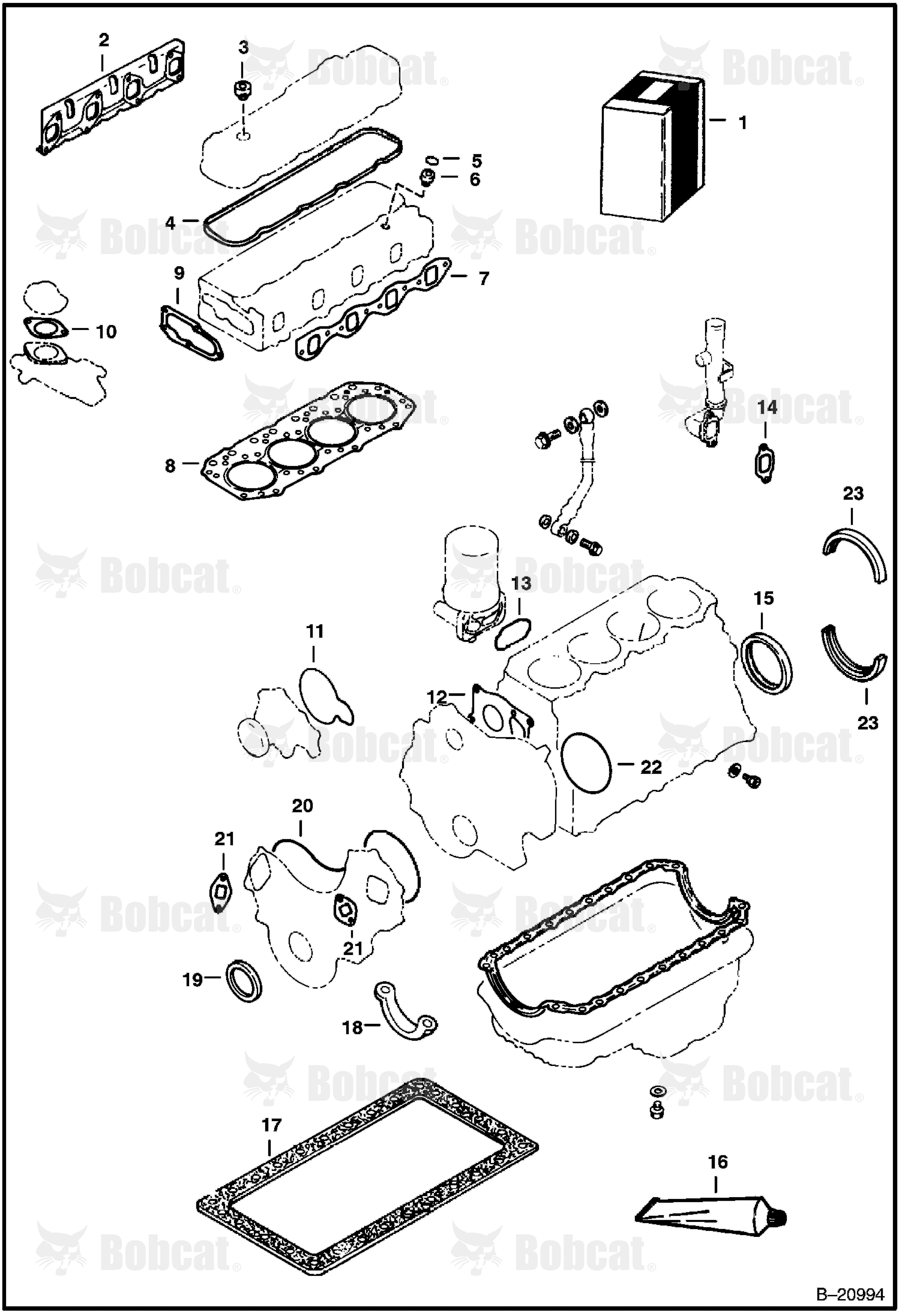 Gasket Kit (For Engine Spec. #4JBIPK)