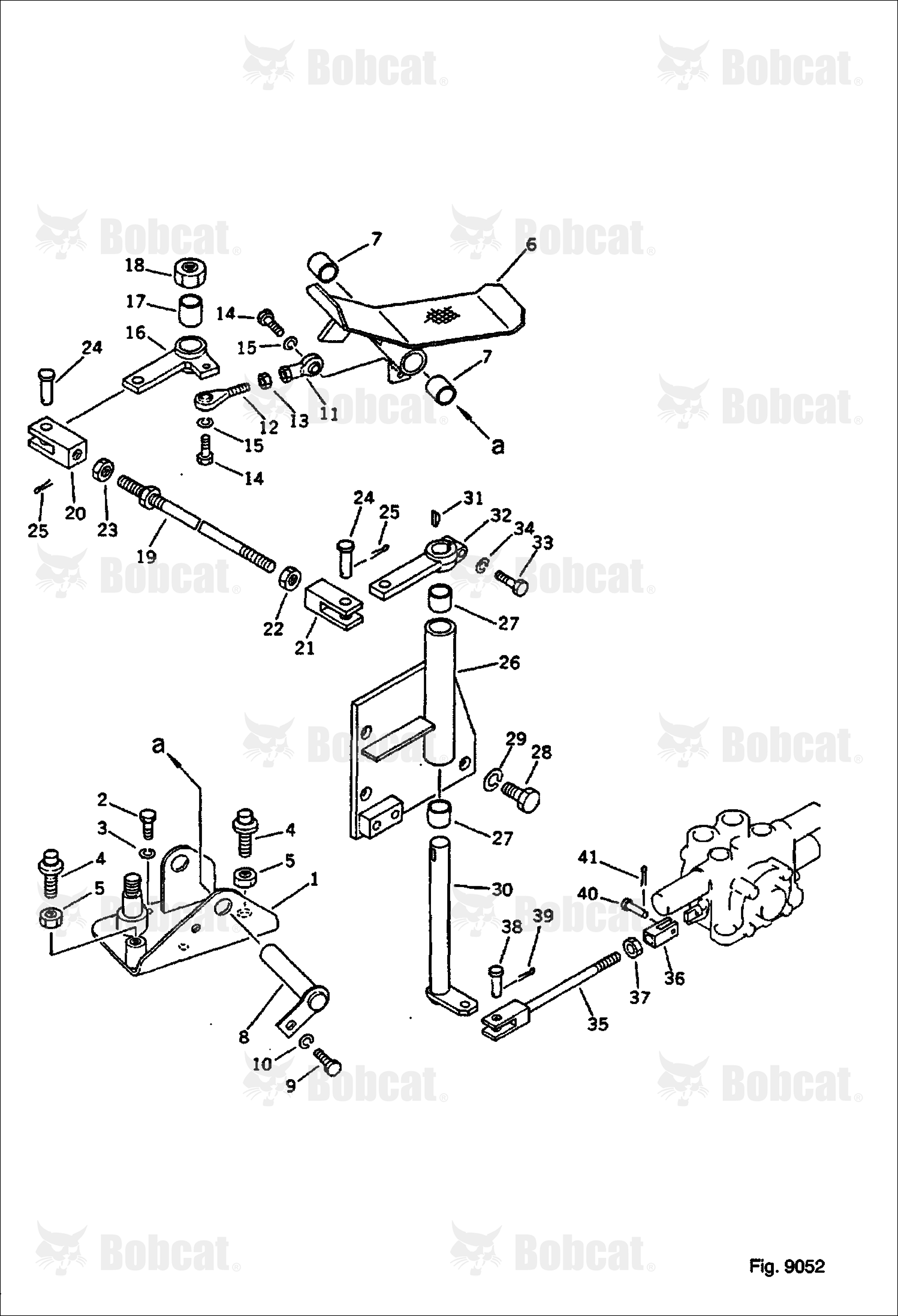 Control Pedal (FOR Additional VALVE) Usa SPEC. (OP)