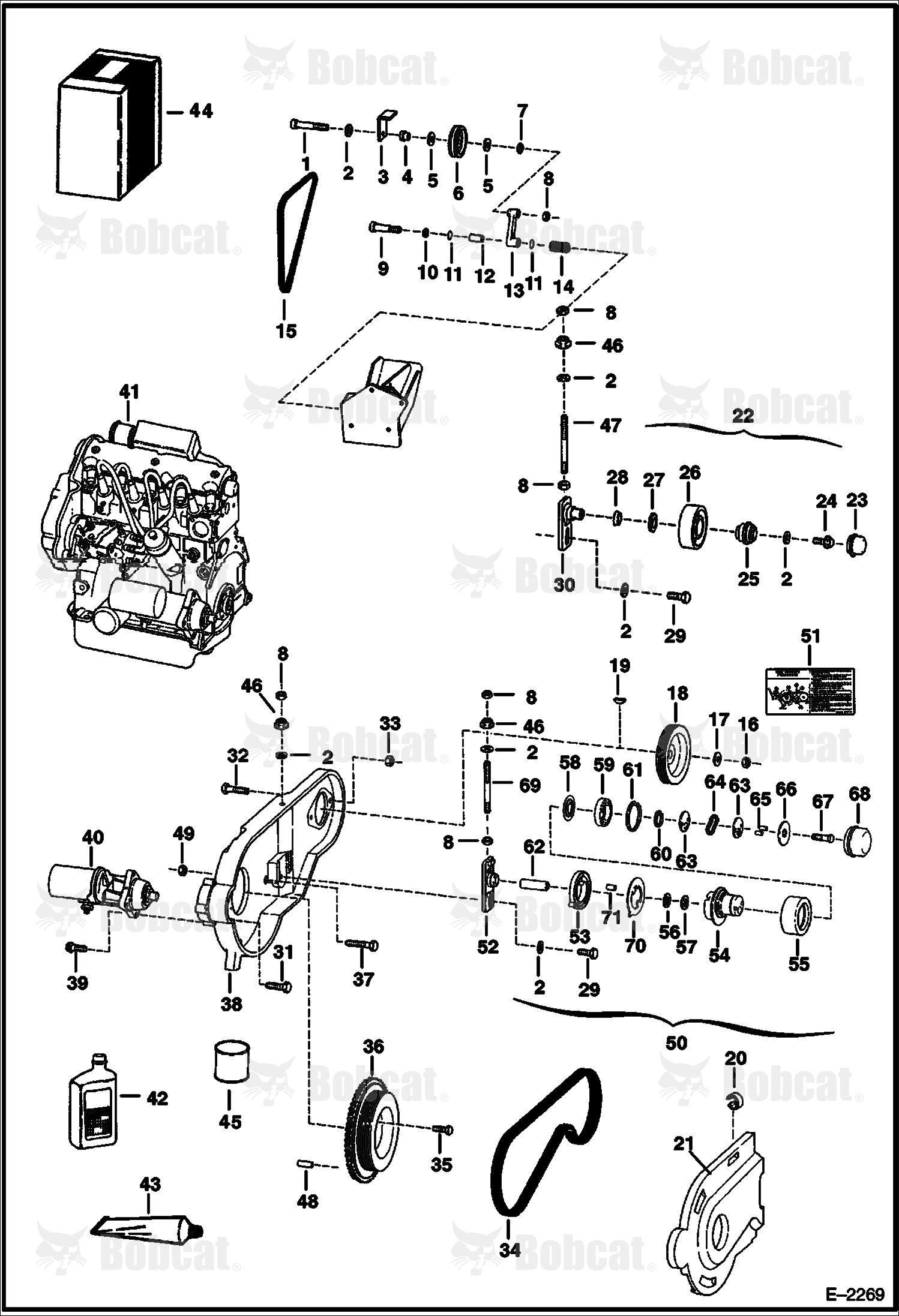Engine & Attaching Parts (Belt Drive System)