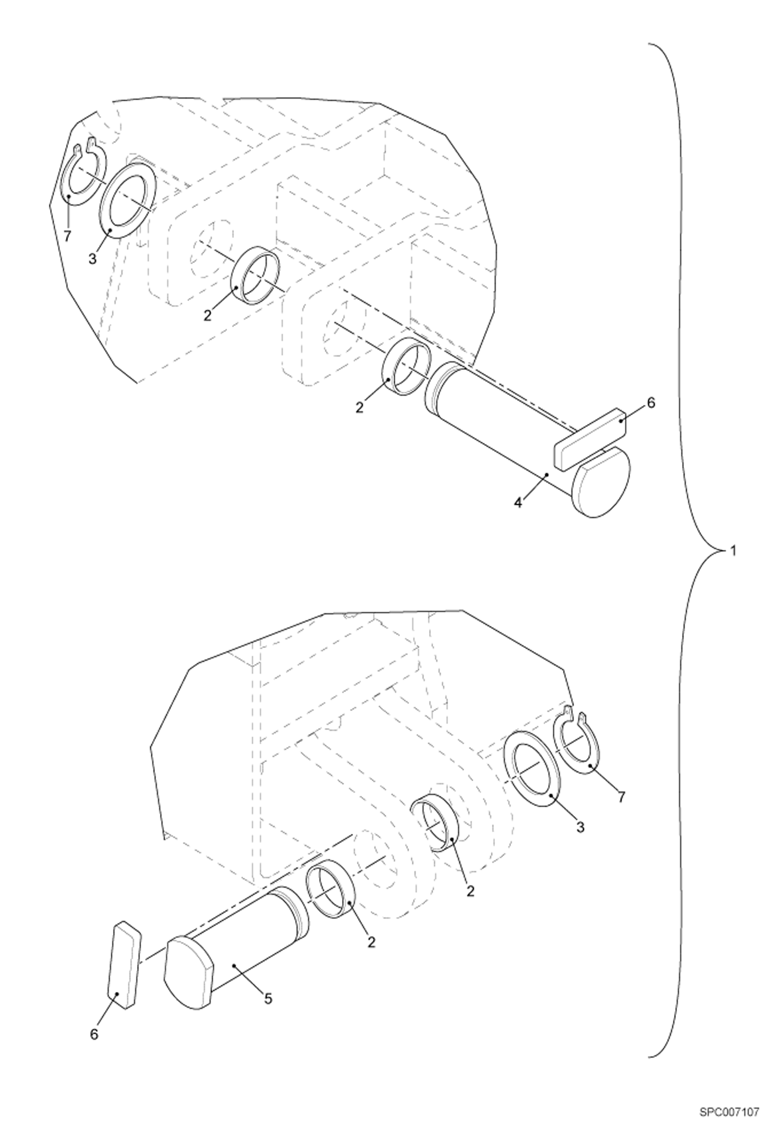 Boom Chain Pulley Axles Kit