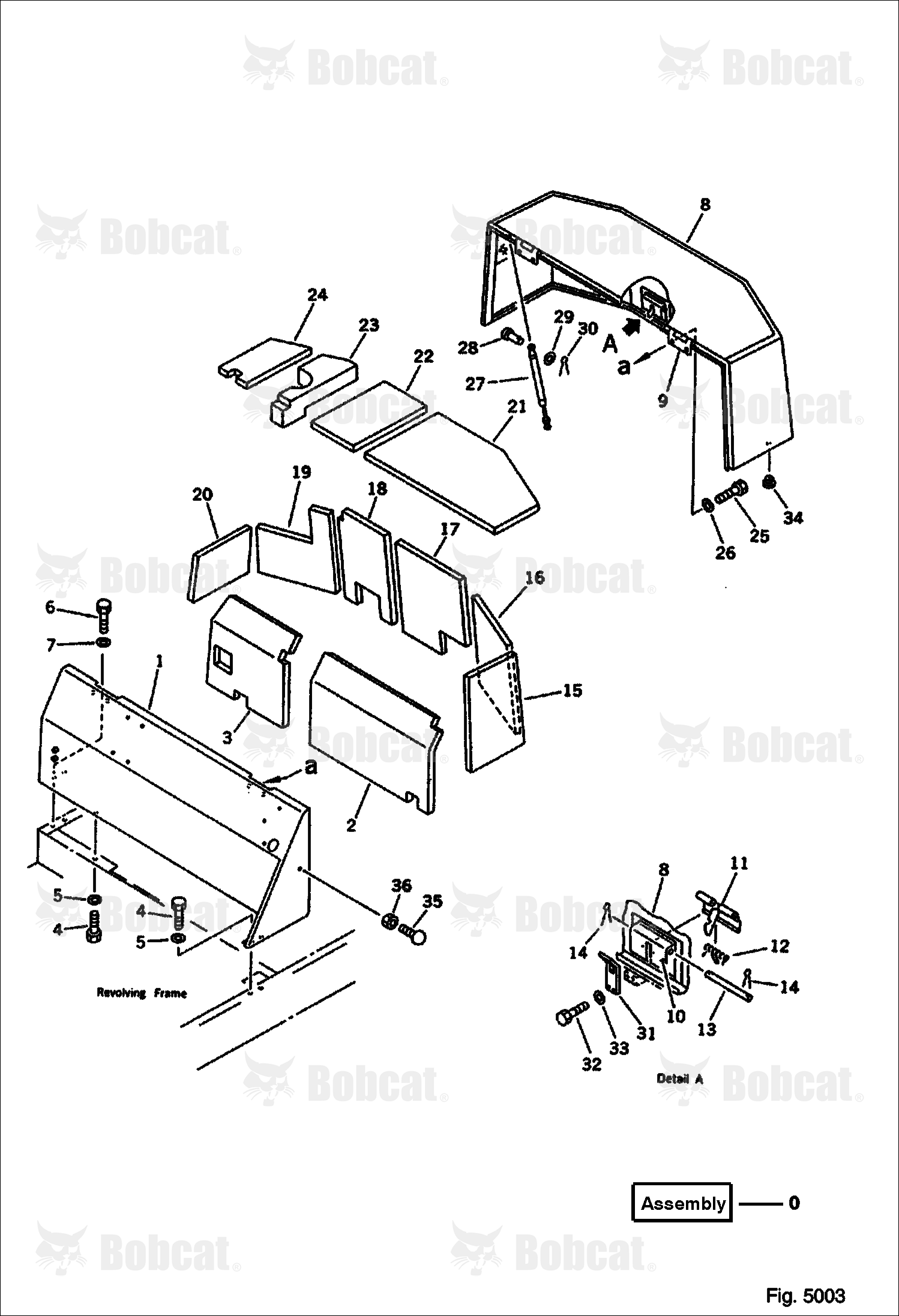 Machine CAB (3/3) (Komatsu S/N 10001-13024)