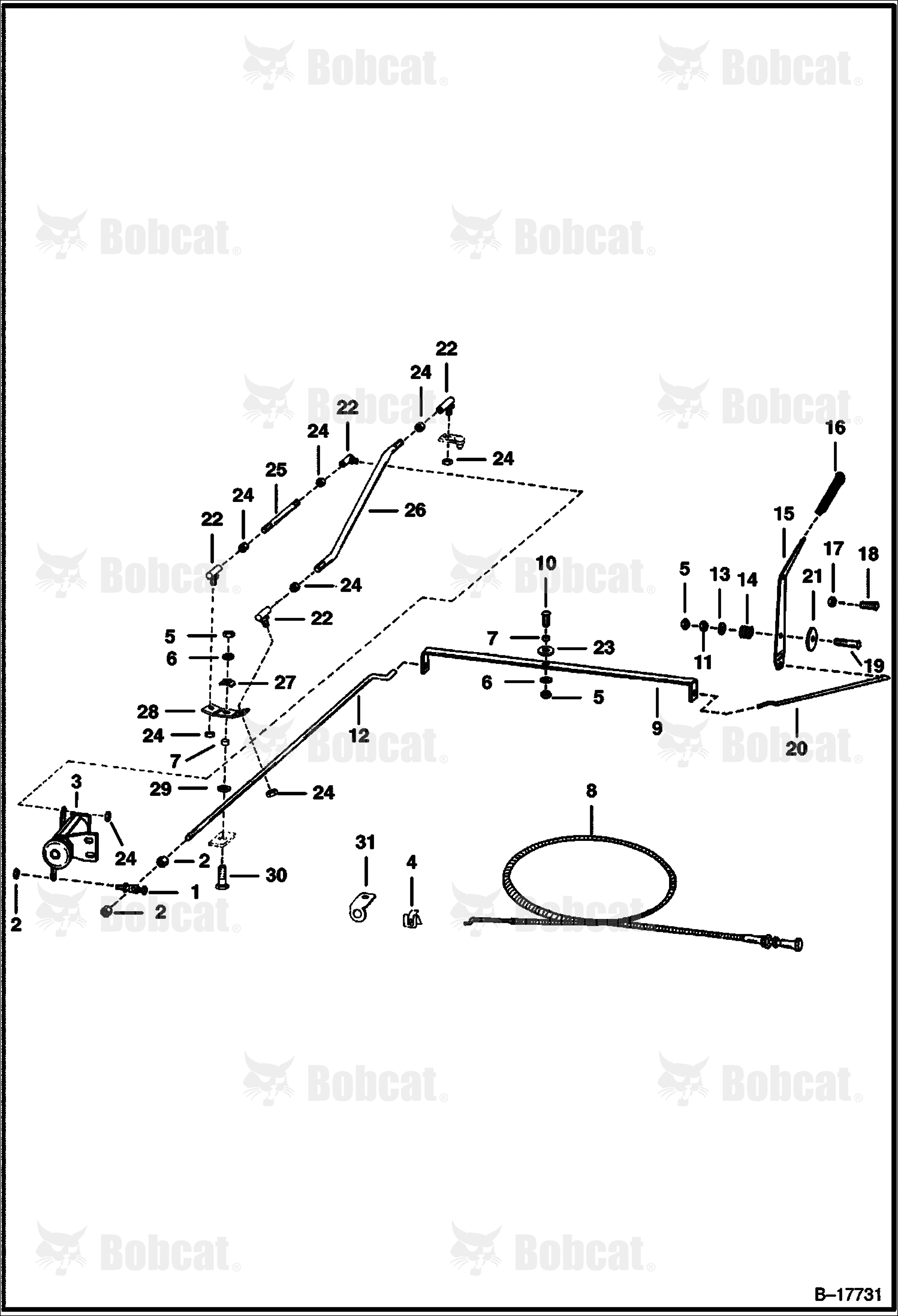 Throttle & Choke  506912001 & Above