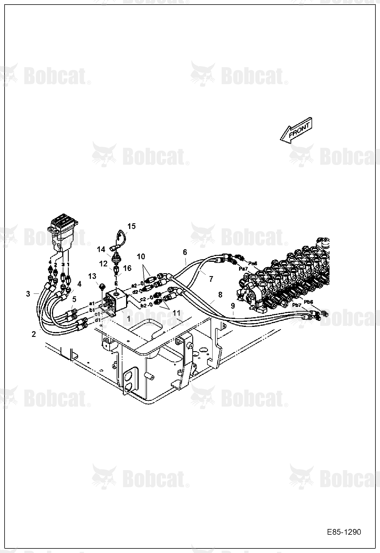 Hydraulic Circuitry (Travel W/Motion Alarm)