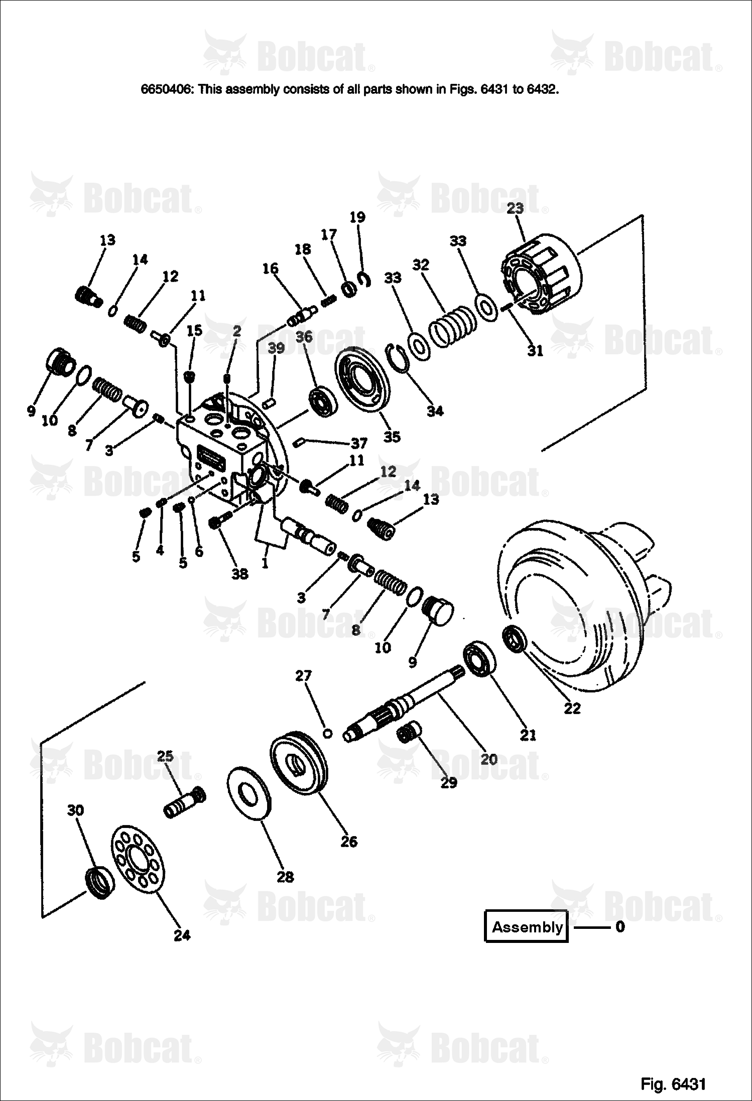 Travel Motor (1/2) (Komatsu S/N 10001-11500)