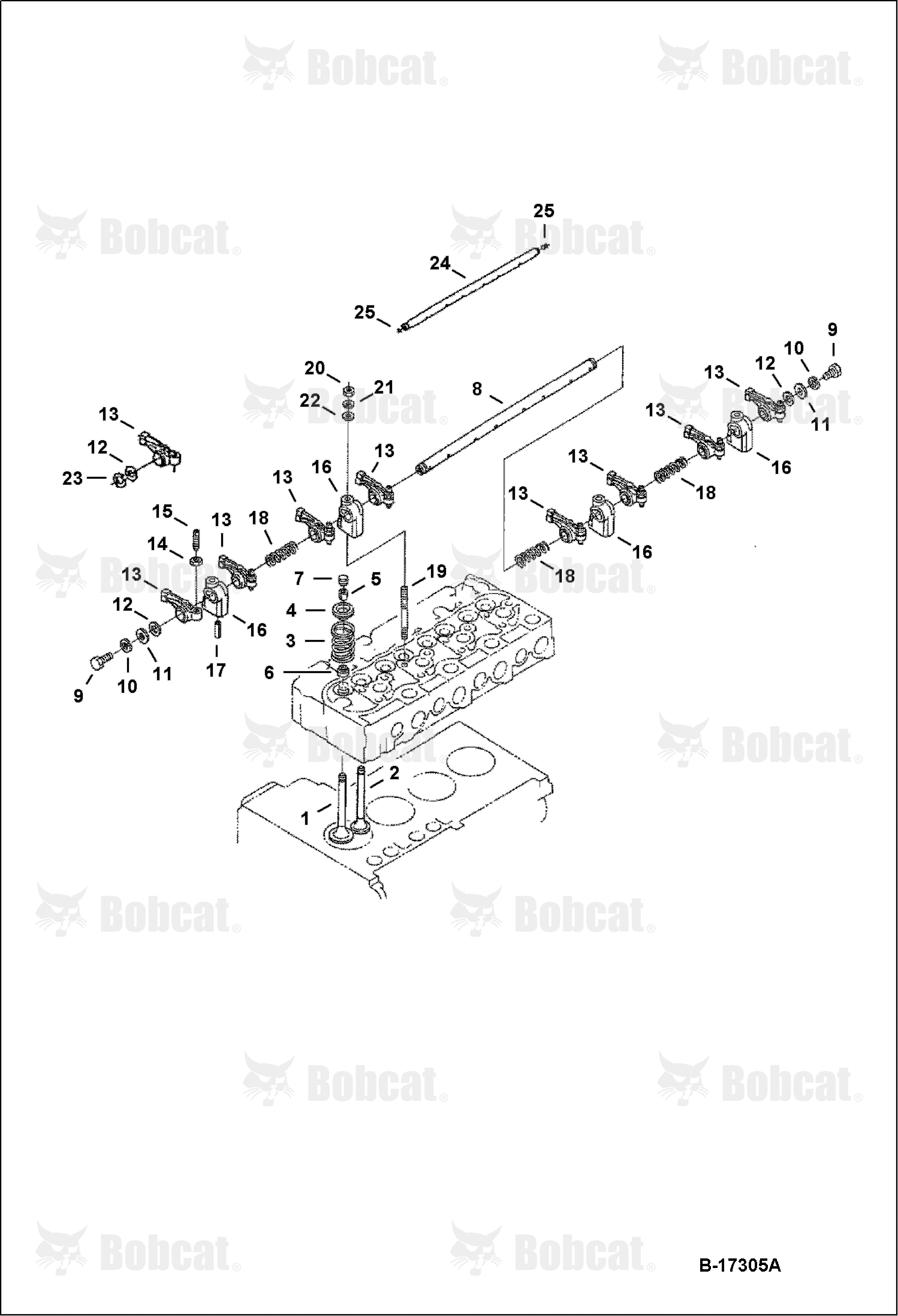 Valve Rocker Arm (Kubota - V2003T) (1G622-00000)