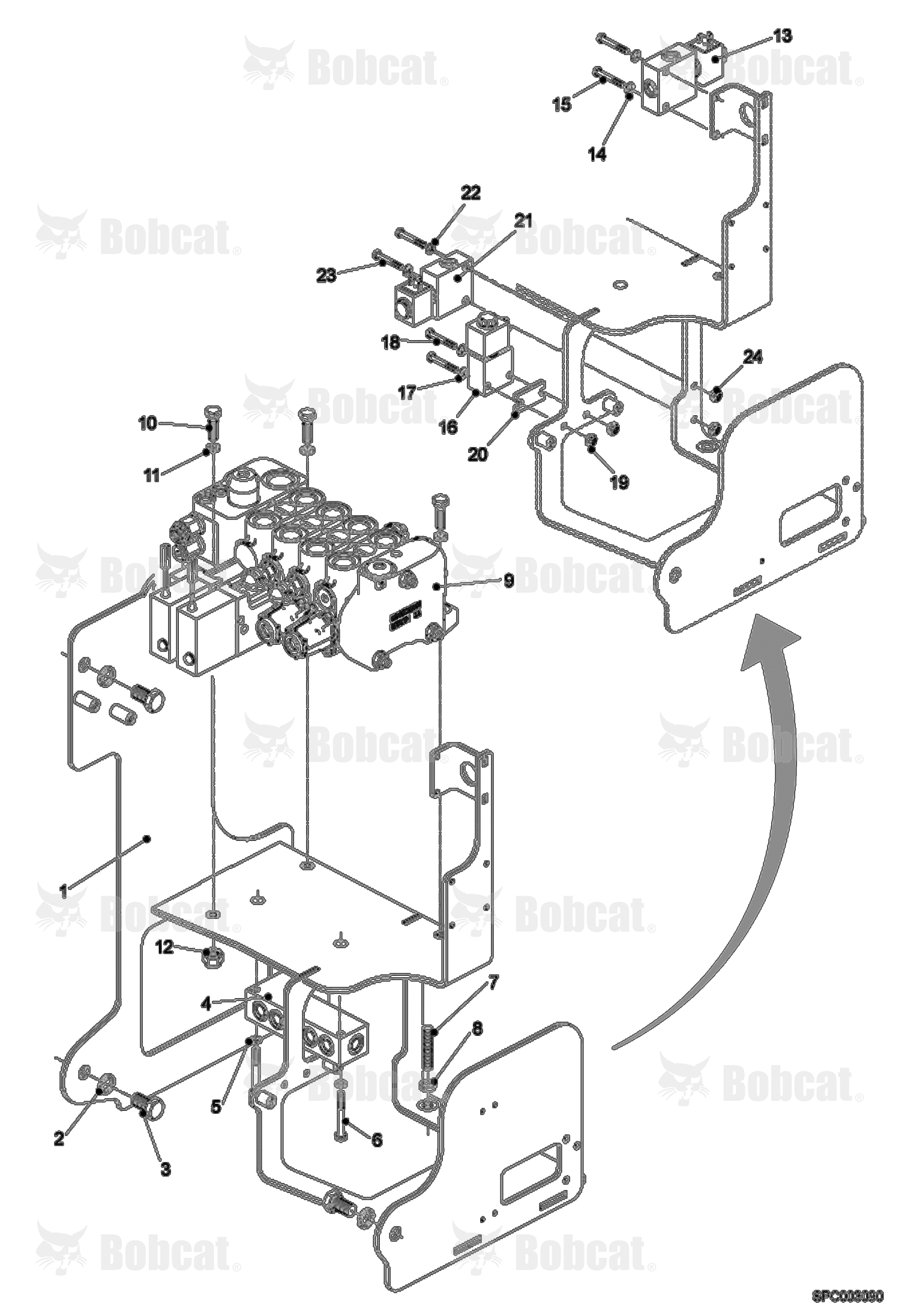 Hydraulic Control Valve Fixation