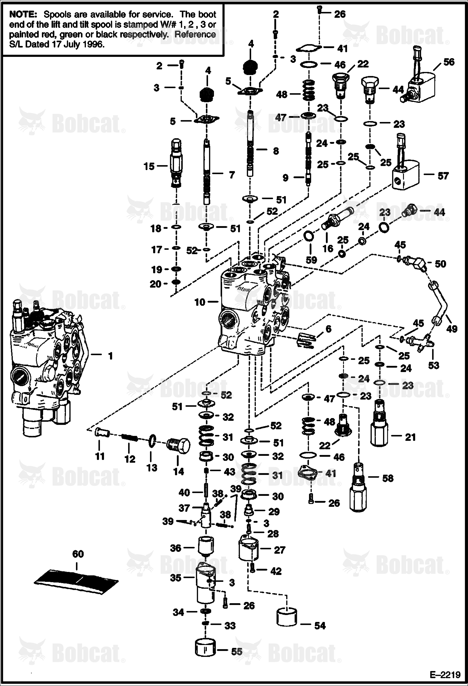 Hydraulic Control Valve 512220297 & Below, 512440720 & Below, 512612257 & Below