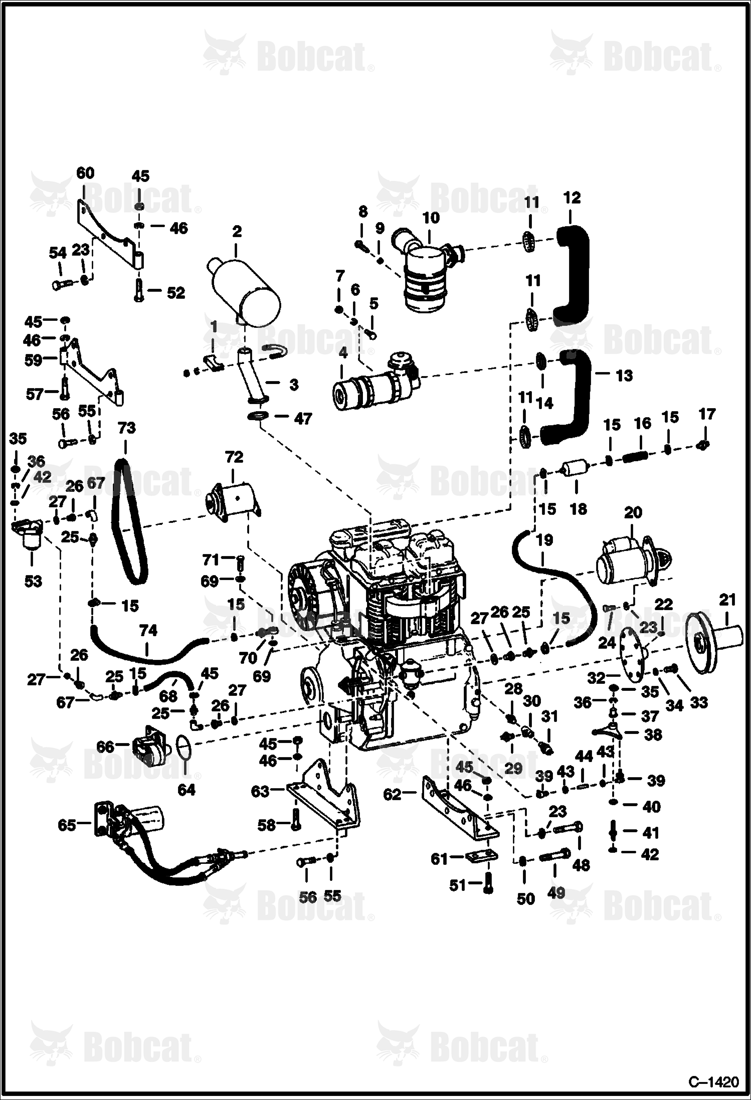 Engine Attaching Parts (Deutz)