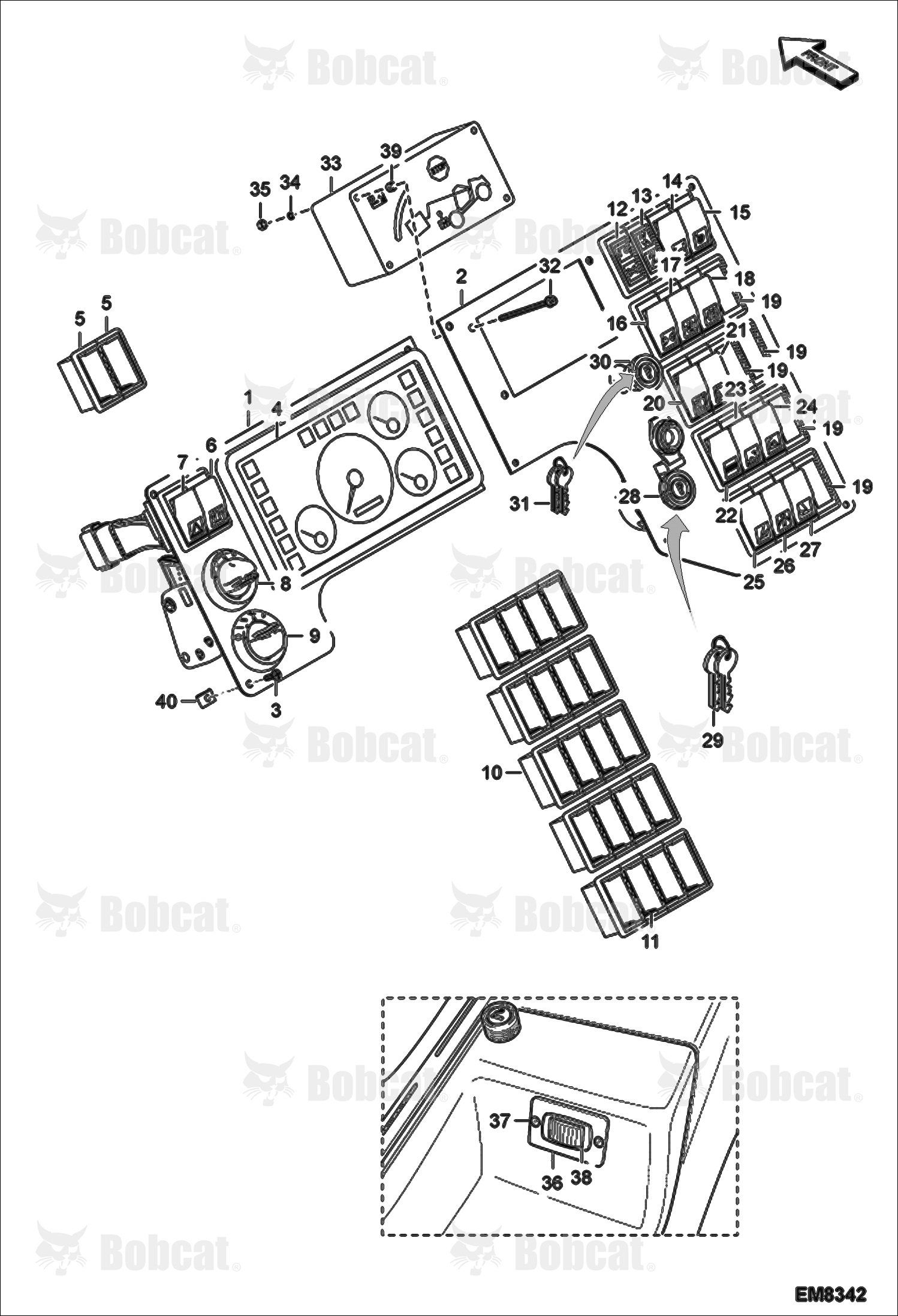 Instrument Panel A8GS11001 - A8GS12999