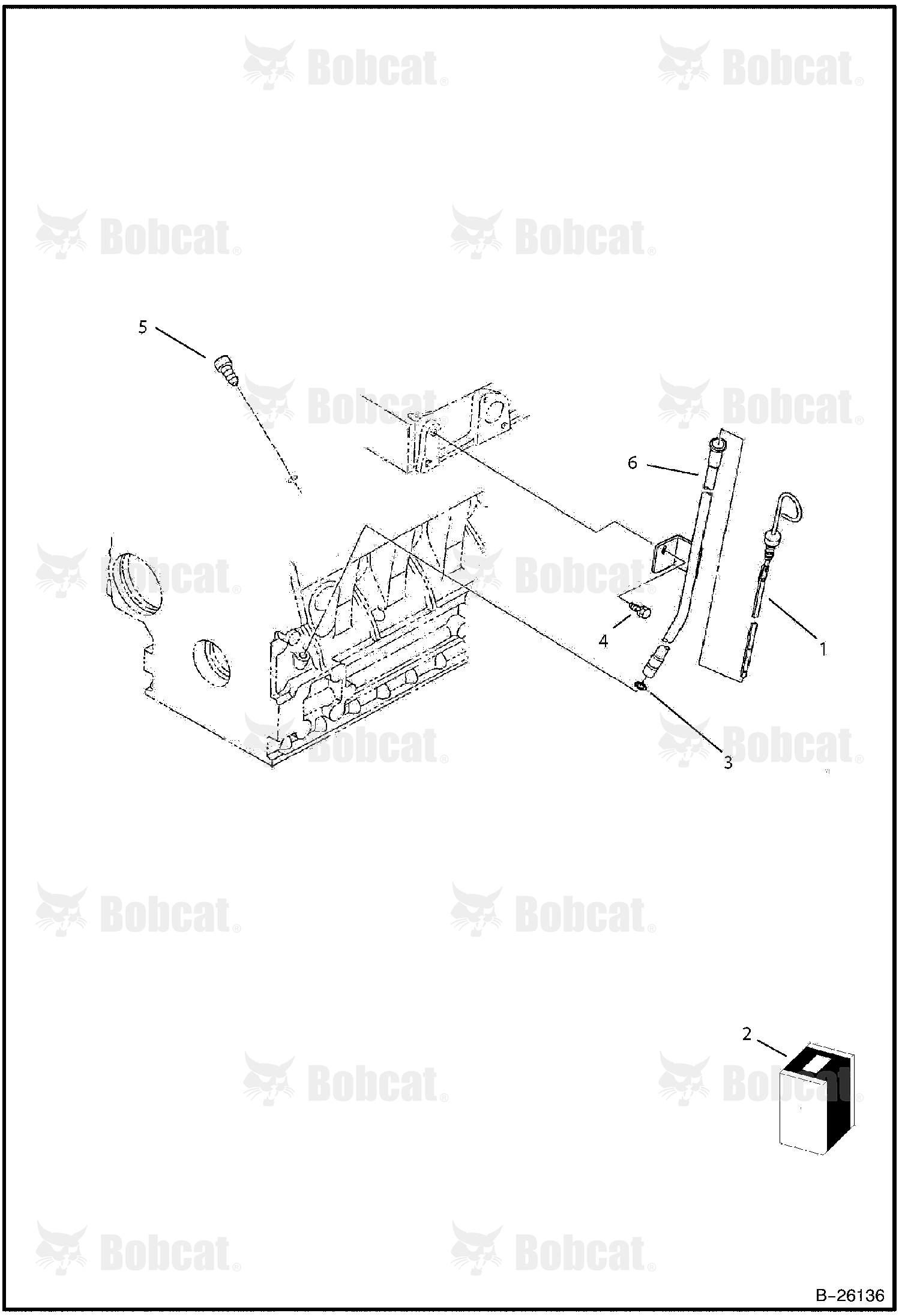 Dipstick & Guide (Tier II) 573011001 & Above