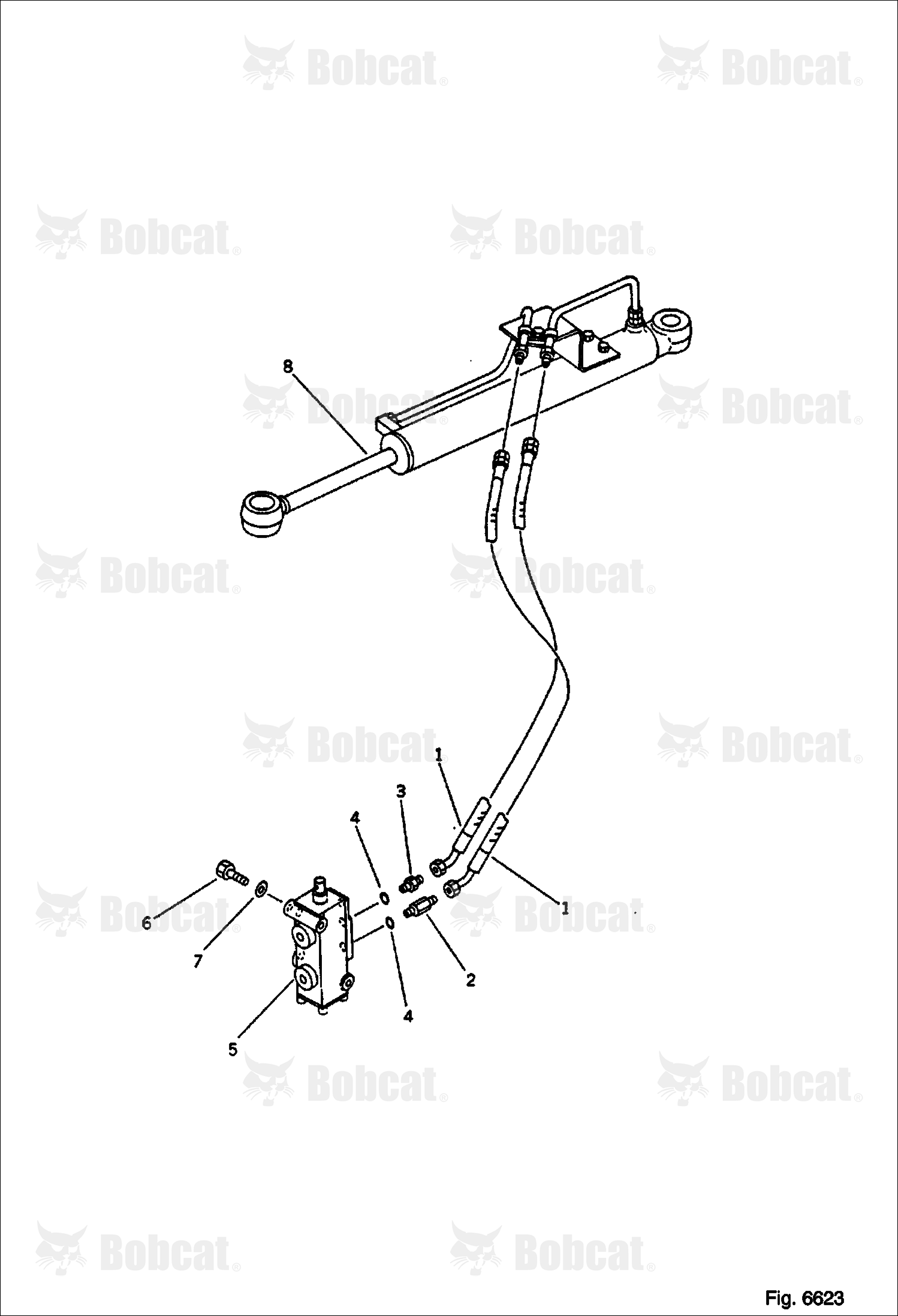 Hydraulic Piping ( Boom Swing Line )