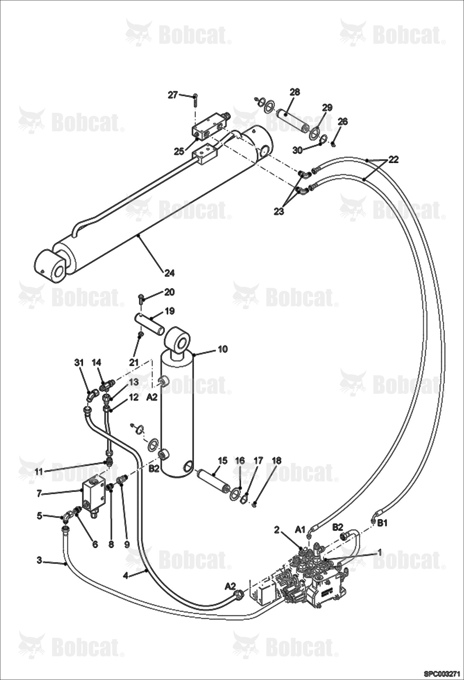 Lift & Compensation Cylinder Installation