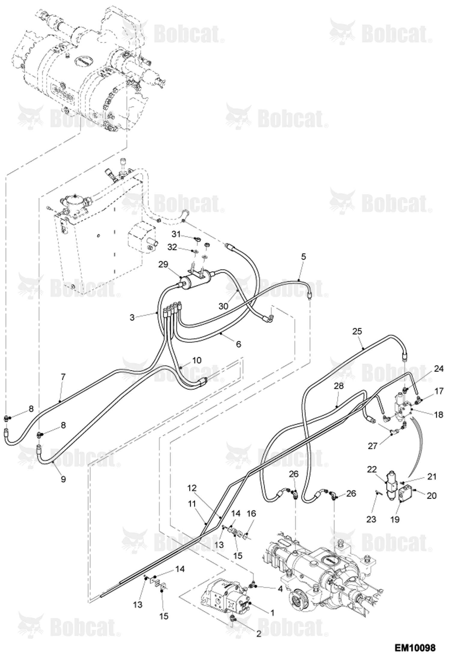 Steering Hoses & Fittings (W/Damper)