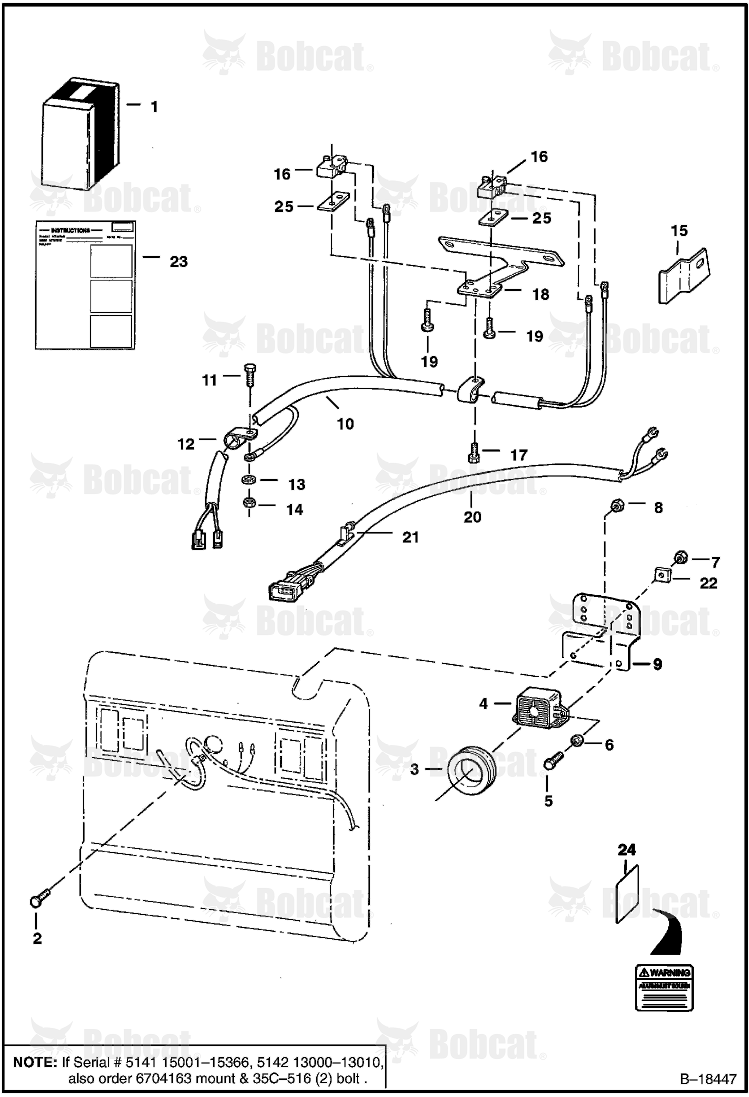 BACK-UP Alarm Kit 514115001 - 514139999, 514213000 - 514239999