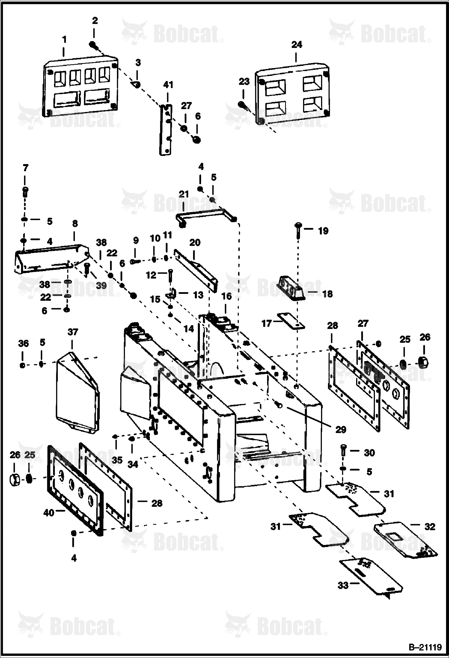 Main Frame Attaching Parts (Right Side)