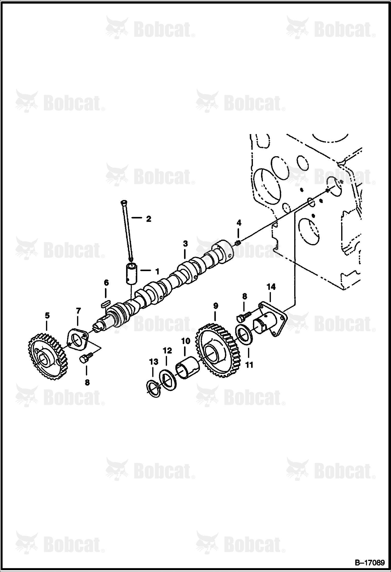 Camshaft Kubota D1105 Tier I 520311001 & Above, 520411001 & Above