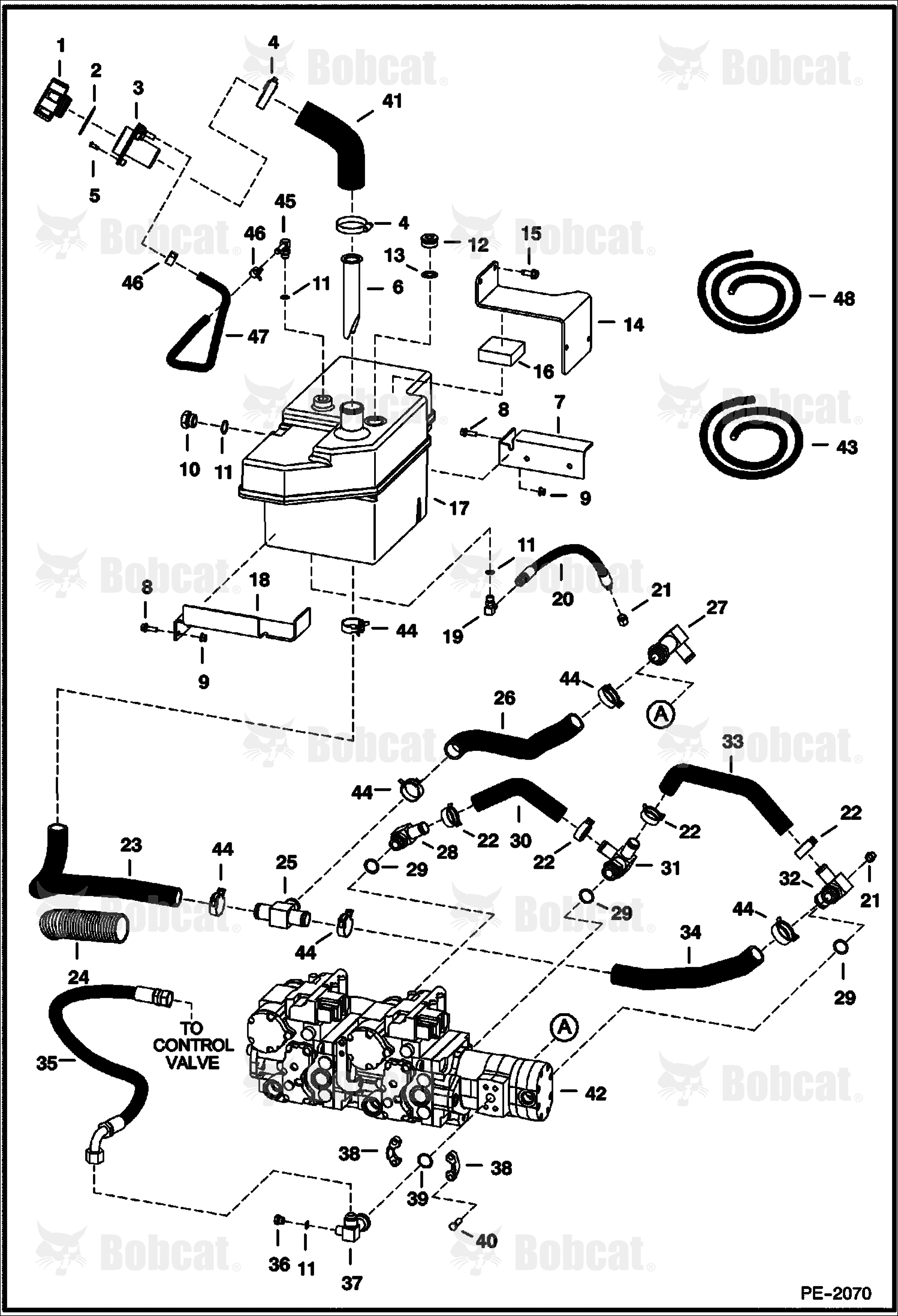 Hydrostatic Circuitry (W/Tank) 523411001 & Above, 523511001 & Above, 526411001 - 526411999, 526511001 - 526511999