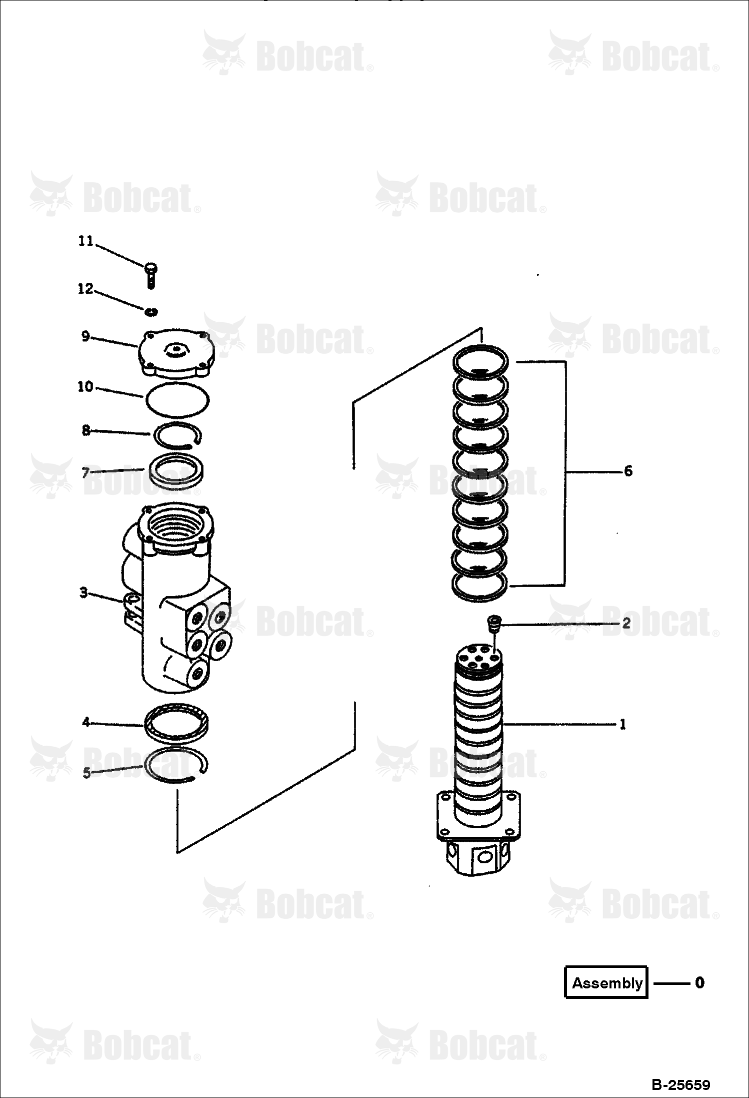 Swivel Joint (FOR Power Tilt MECH. Angle DOZER) (Komatsu S/N 13025 & Above)