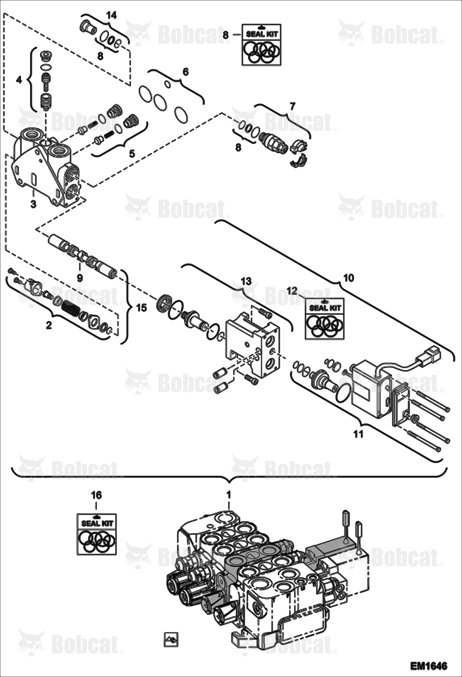 Hydraulic Control Valve (Telescope Section) (Vendor Partnumber 08 404 391)