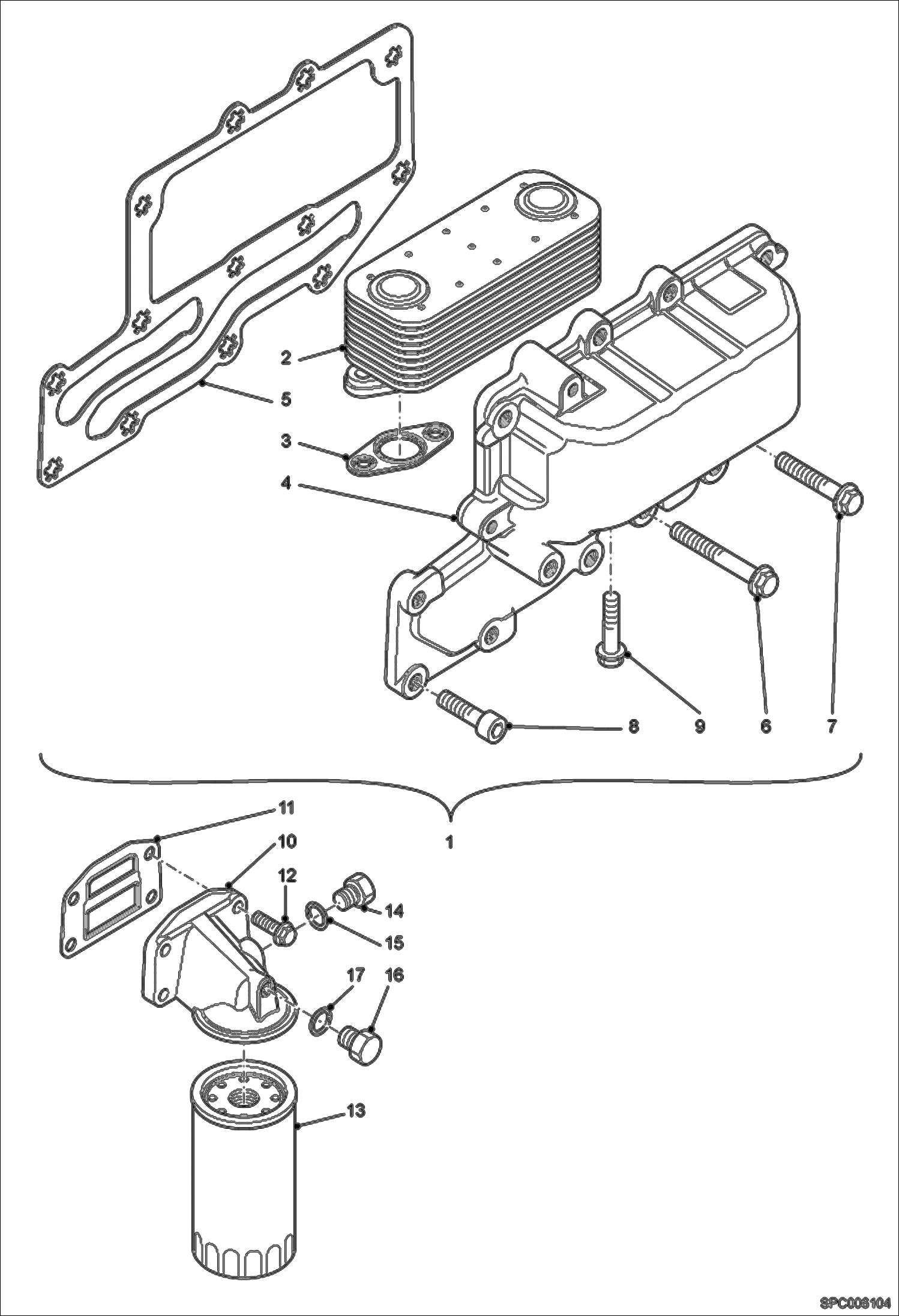 Oil Cooler and Filter
