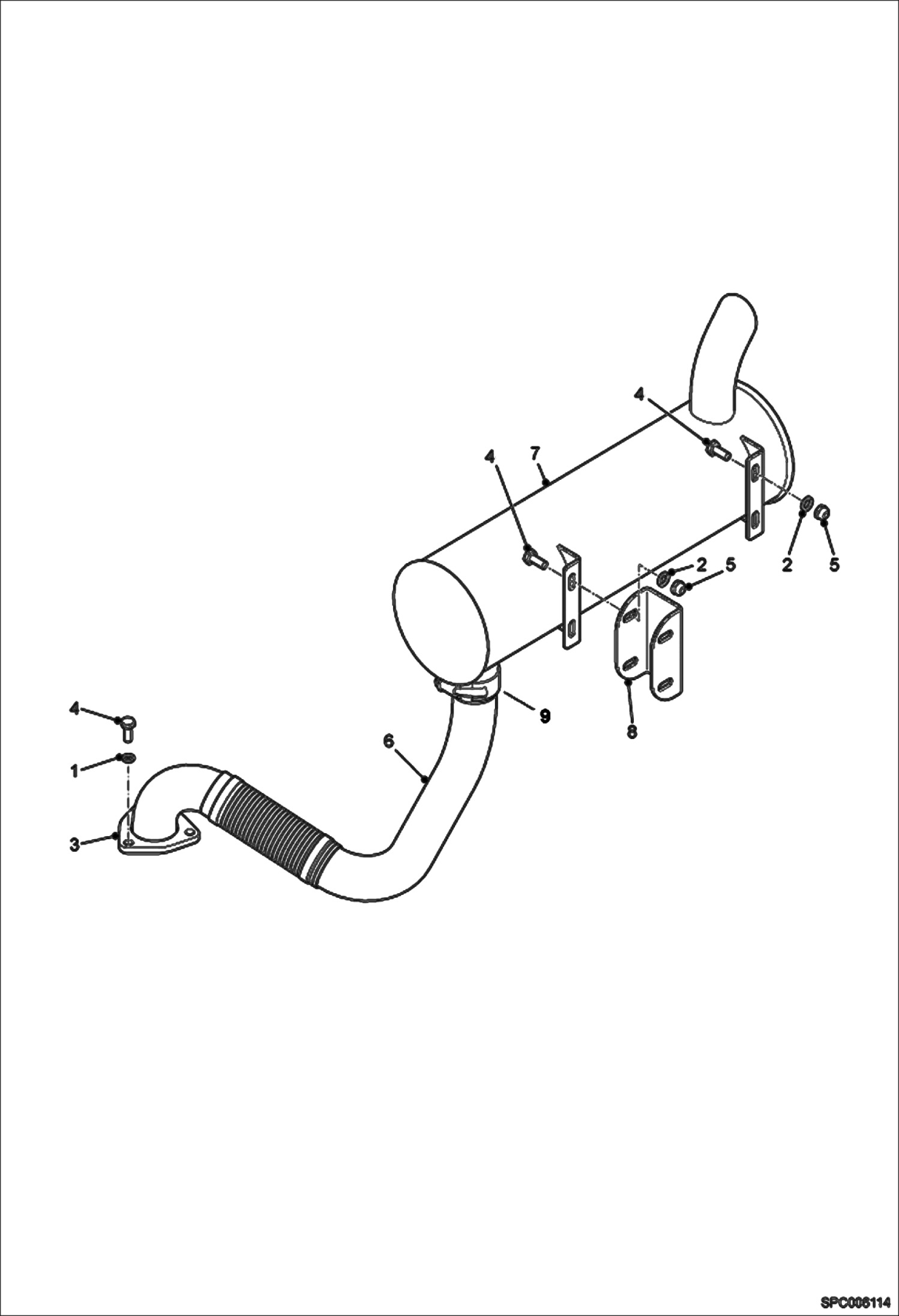 Exhaust System  364612511 & Above, 364712541 & Above