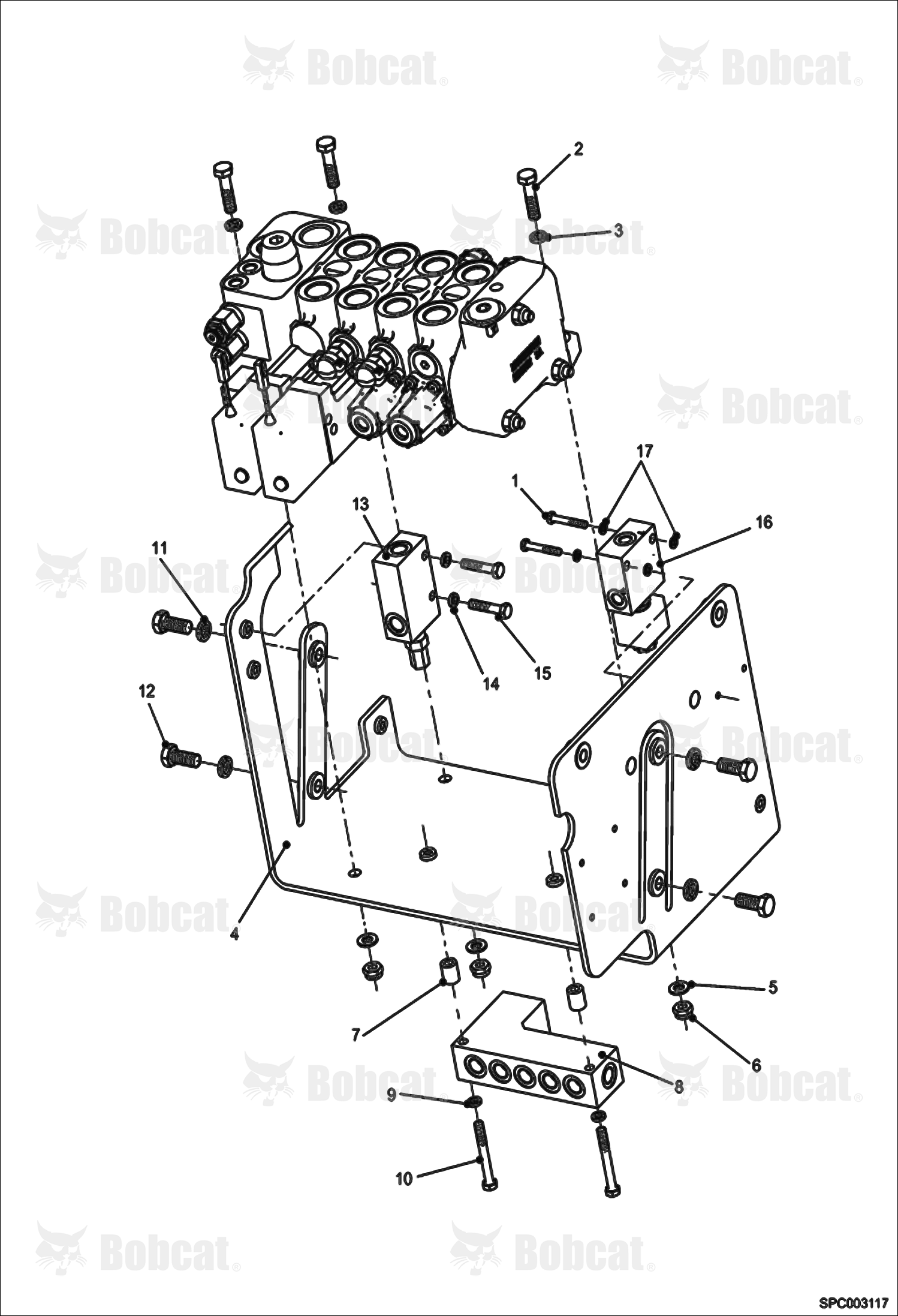 Hydraulic Control Valve Fixation