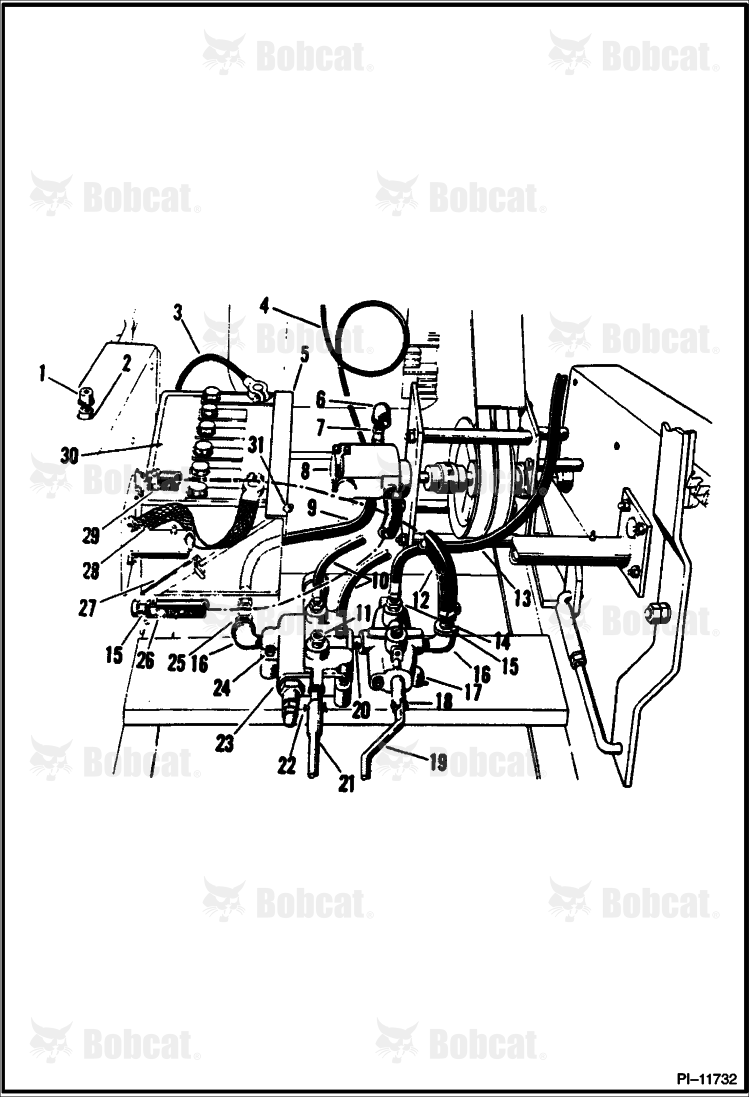Main Frame Hydraulic Circuitry