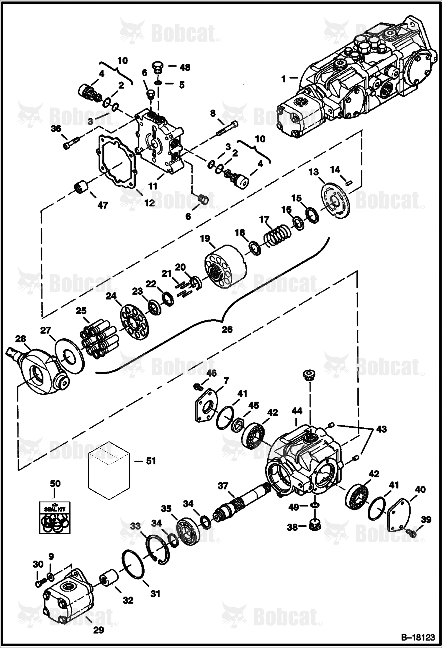Hydrostatic Pump (Right Half)