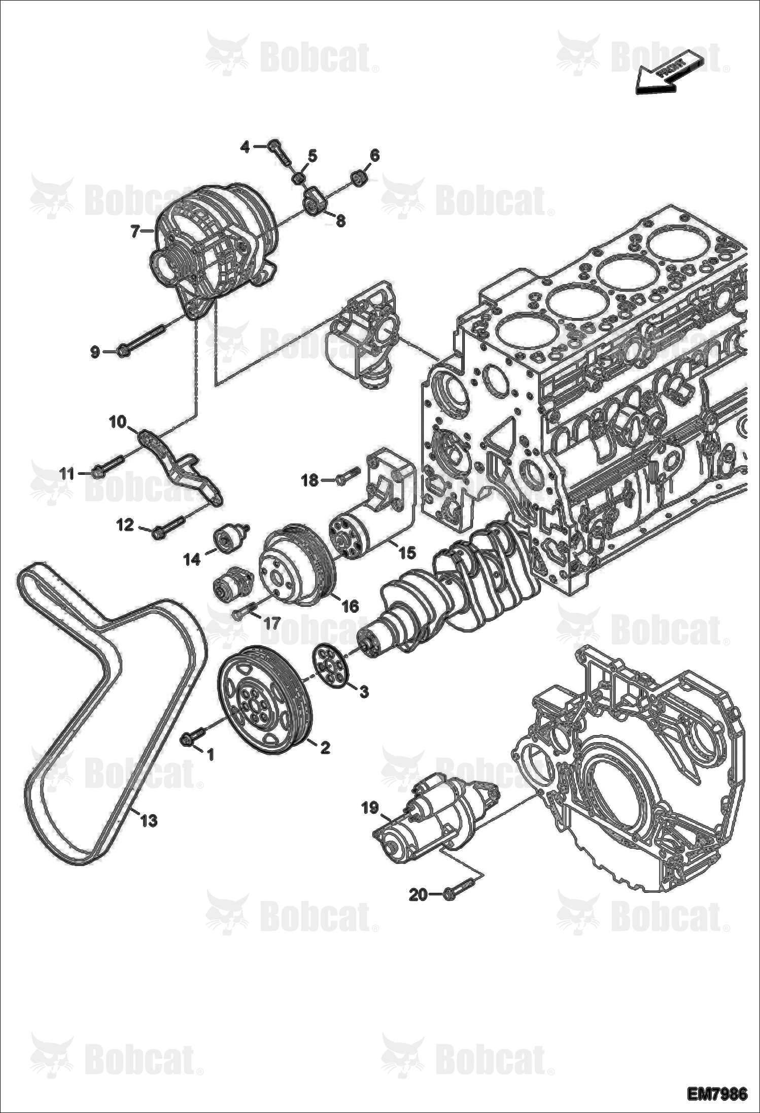 Engine Components (Alternator & Startmotor Installation)