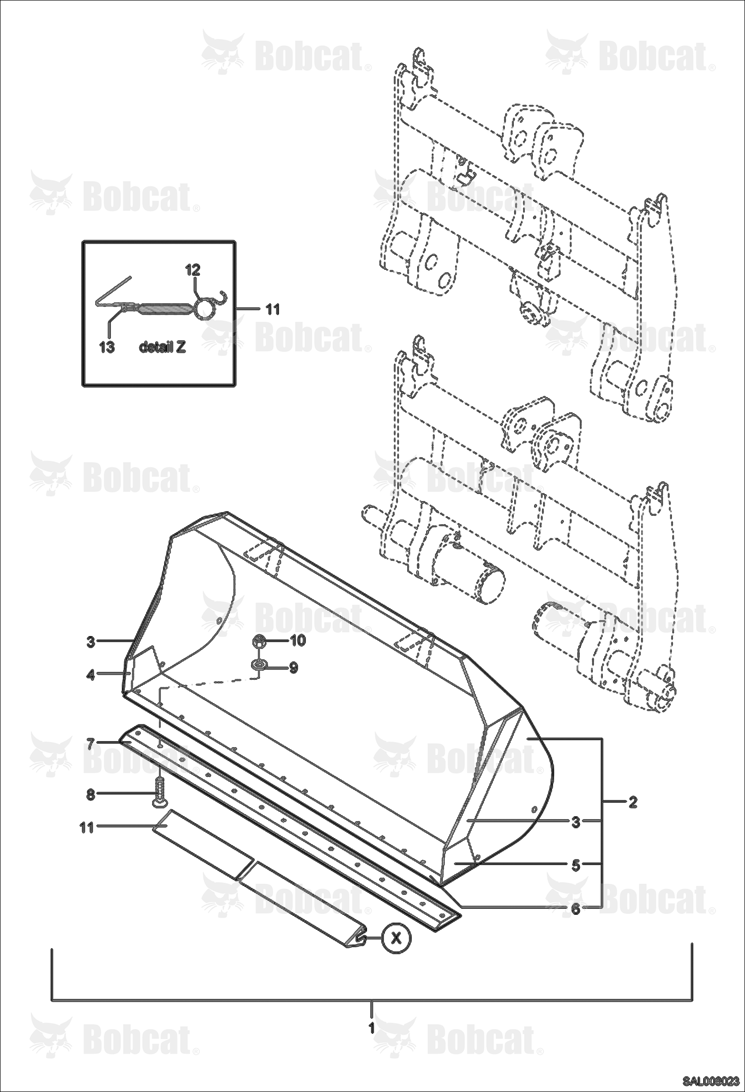 Licht Material Bucket (2200 mm)