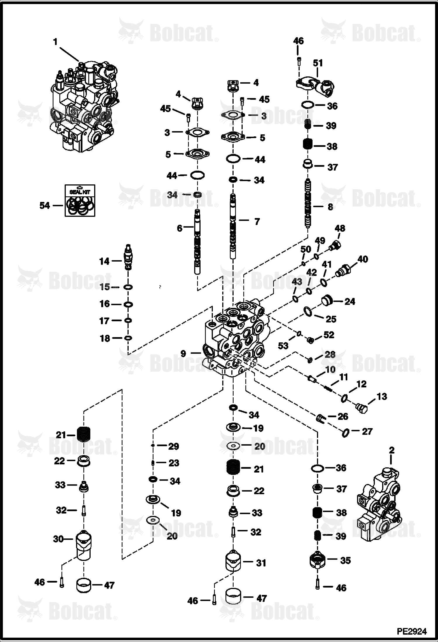 Hydraulic Control Valve (AHC/ACS) (Service Valve)